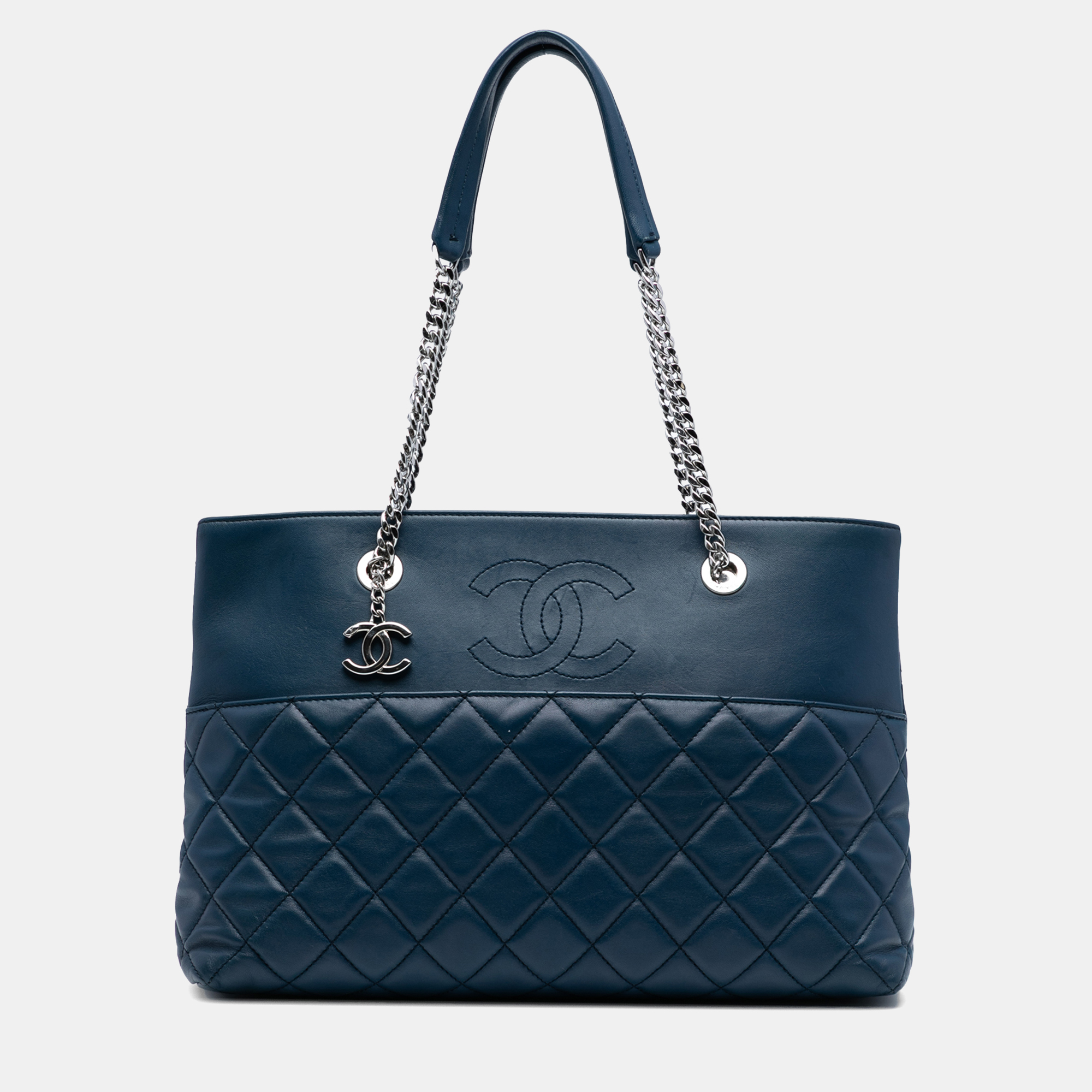 Chanel Blue CC Quilted Lambskin Urban Delight Tote 
Chanel Blue CC Quilted Lambskin Urban Delight Tote