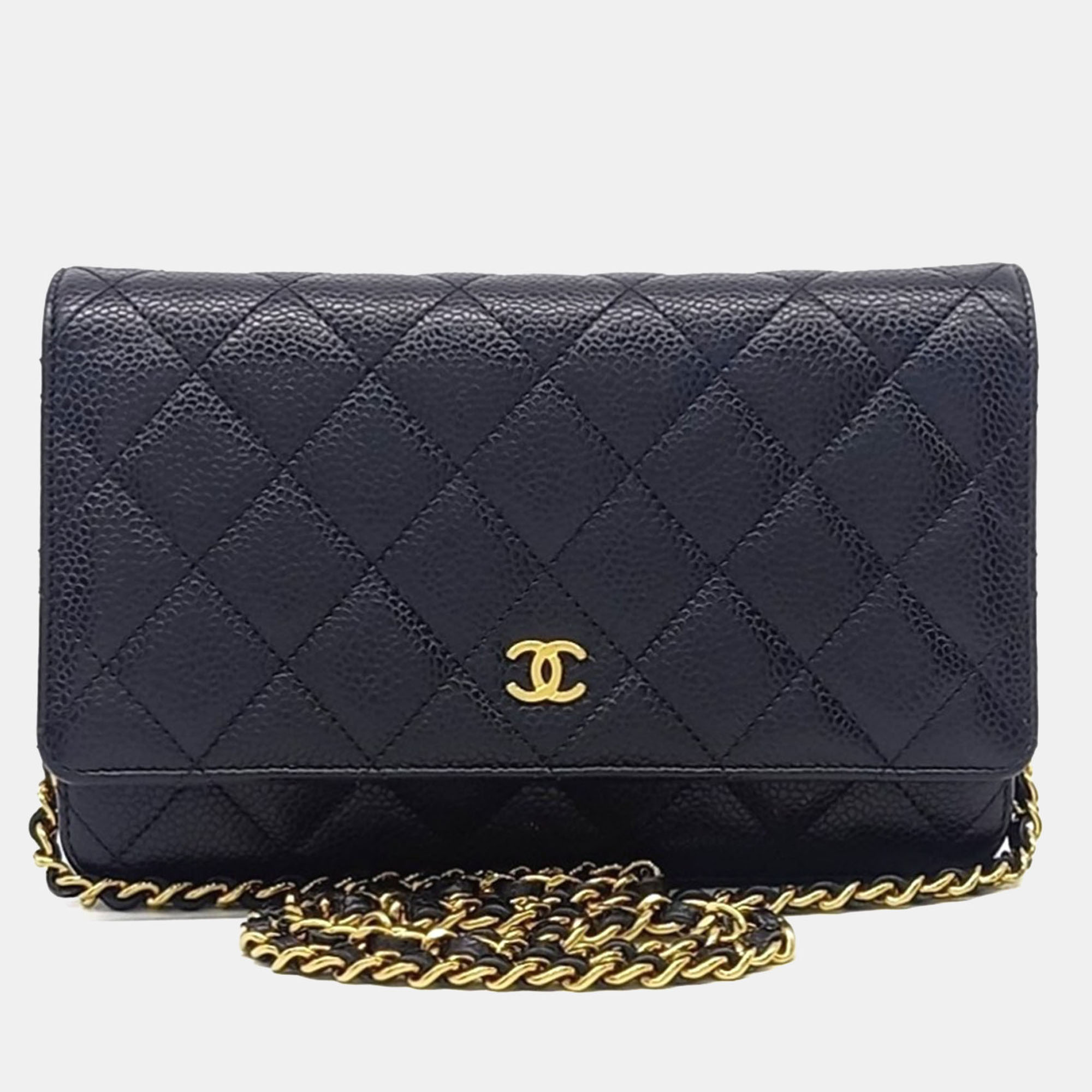 Chanel Black Leather Caviar WOC Mini Crossbody Bag 
Chanel Black Leather Caviar WOC Mini Crossbody Bag