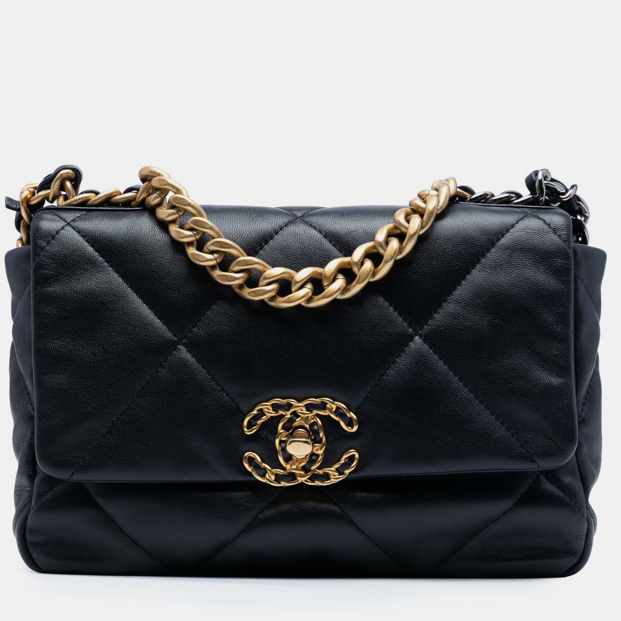 Chanel Medium Lambskin 19 Flap, Black
Chanel Medium Lambskin 19 Flap, Black