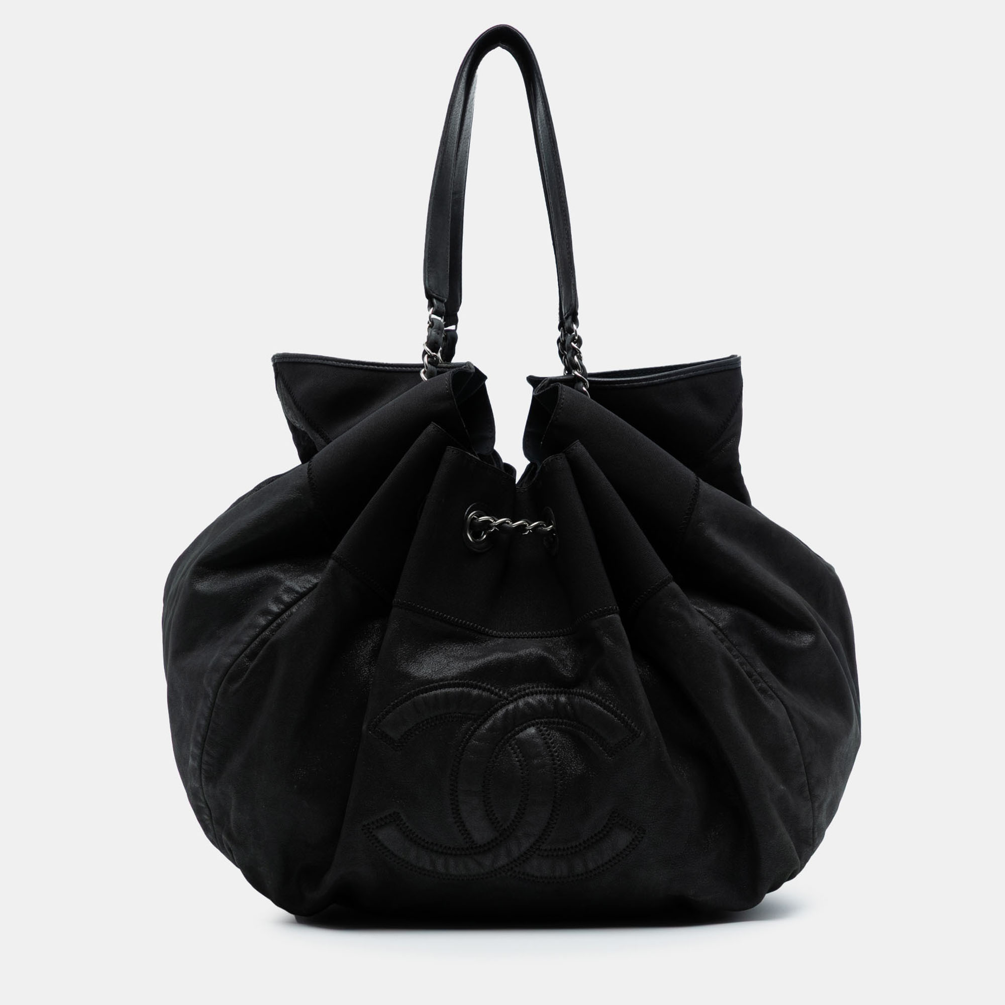 Chanel Black Lambskin Stretch Spirit Cabas Tote
Chanel Black Lambskin Stretch Spirit Cabas Tote