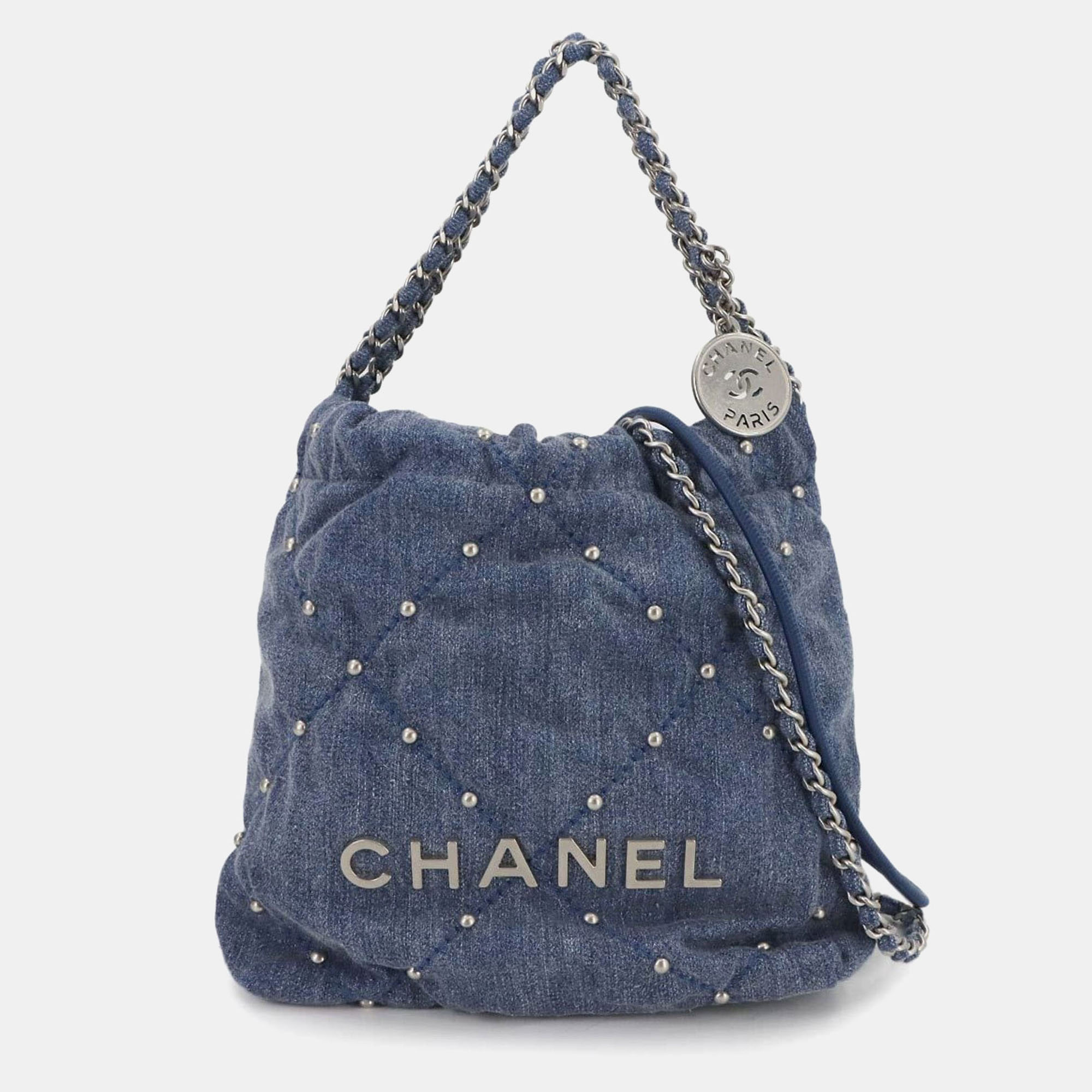 Chanel 22 Mini 2-Way Chain Hand/Shoulder Bag In Denim Blue
Chanel 22 Mini 2-Way Chain Hand/Shoulder Bag In Denim Blue