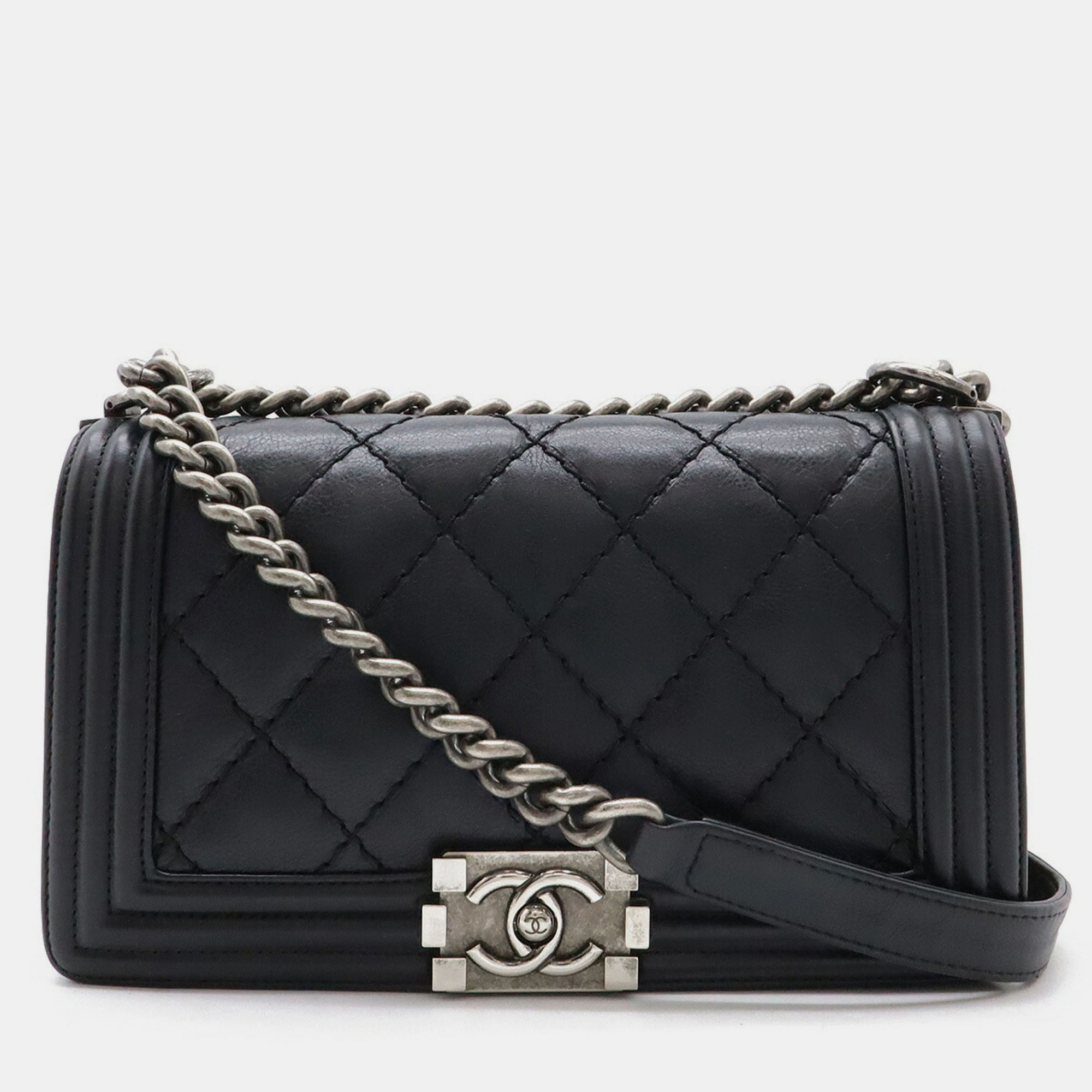 Chanel Boy Chanel 25 Wild Stitch Matelasse Coco Mark Chain Shoulder Bag Leather Black
Chanel Boy Chanel 25 Wild Stitch Matelasse Coco Mark Chain Shoulder Bag Leather Black