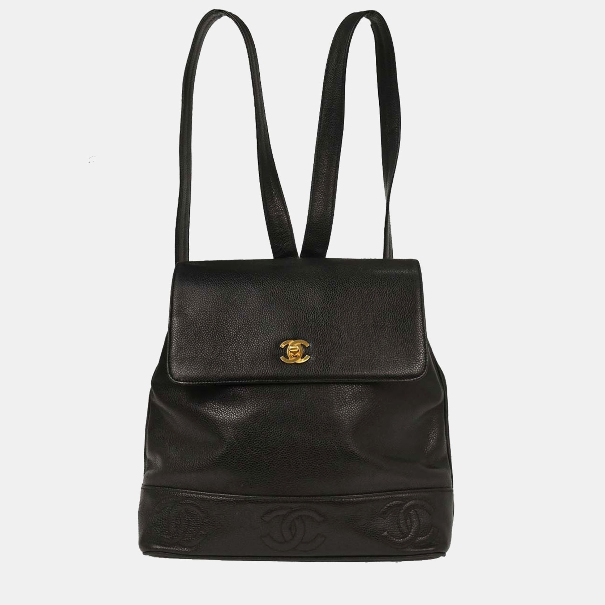 Chanel Black Calfskin Triple CC Backpack
Chanel Black Calfskin Triple CC Backpack