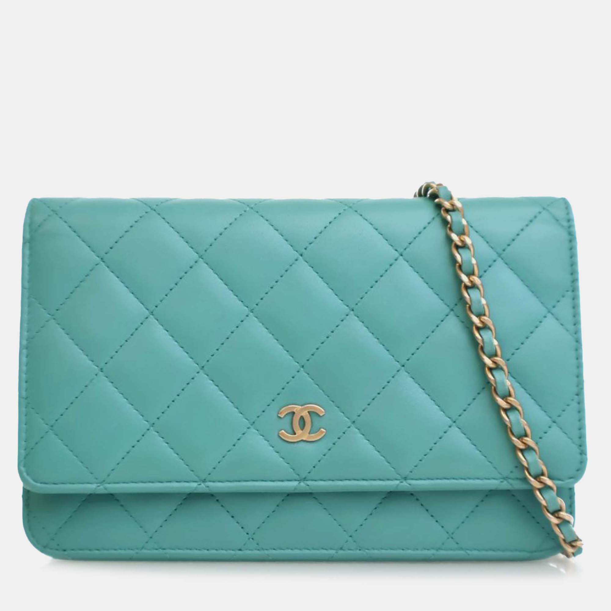 Chanel Blue CC Quilted Lambskin Wallet On Chain
Chanel Blue CC Quilted Lambskin Wallet On Chain