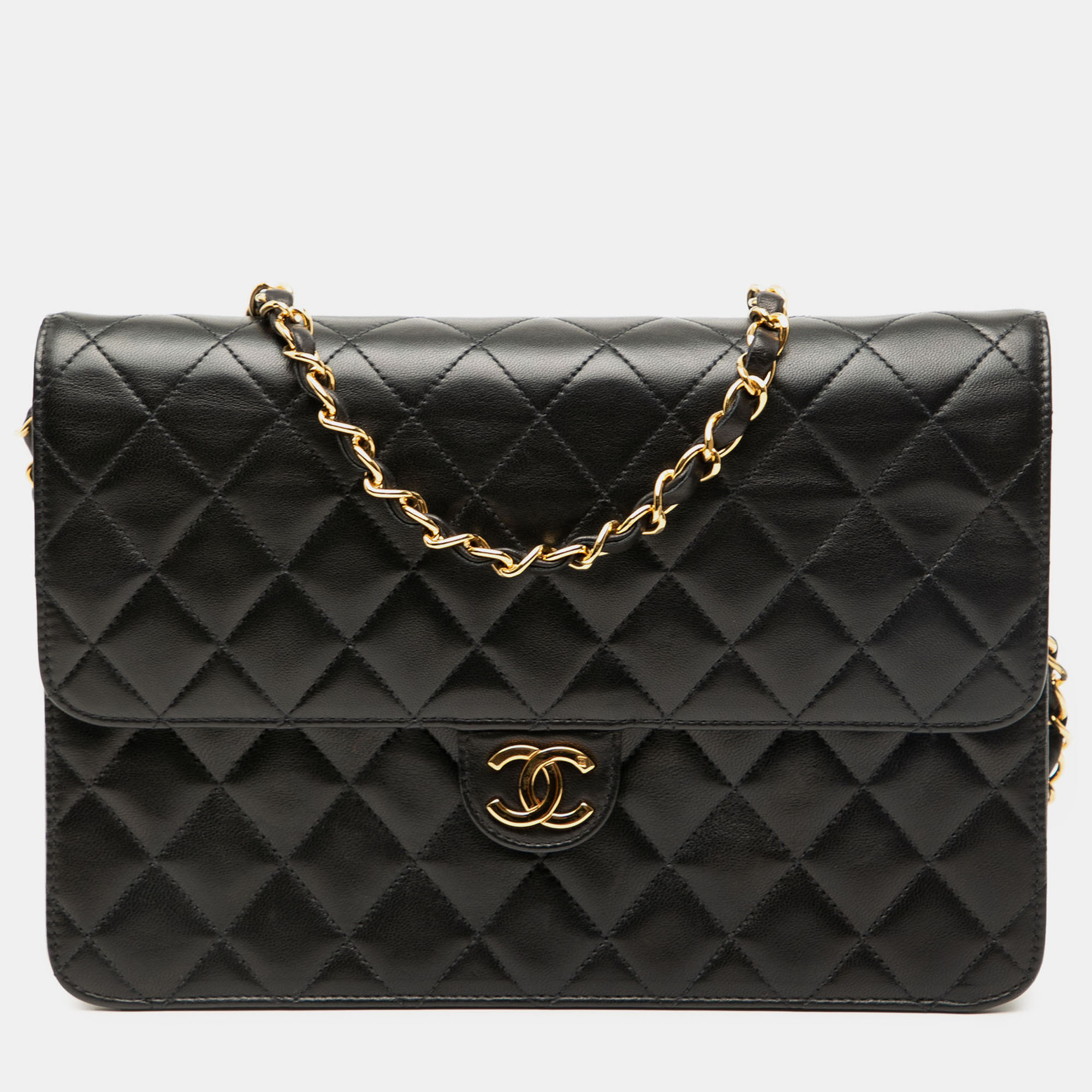 Chanel Black Medium CC Quilted Lambskin Single Flap
Chanel Black Medium CC Quilted Lambskin Single Flap