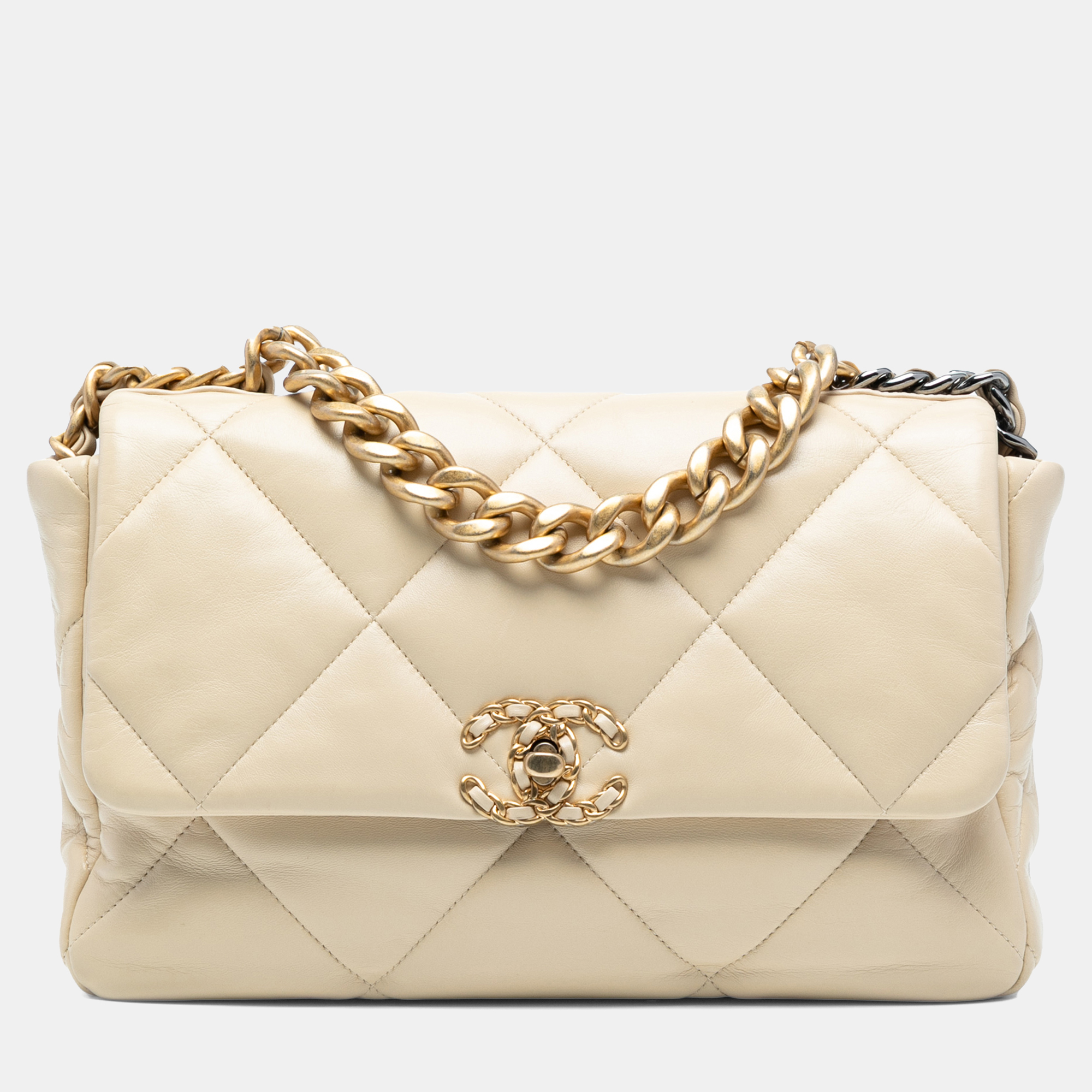 Chanel Beige Large Lambskin 19 Flap
Chanel Beige Large Lambskin 19 Flap