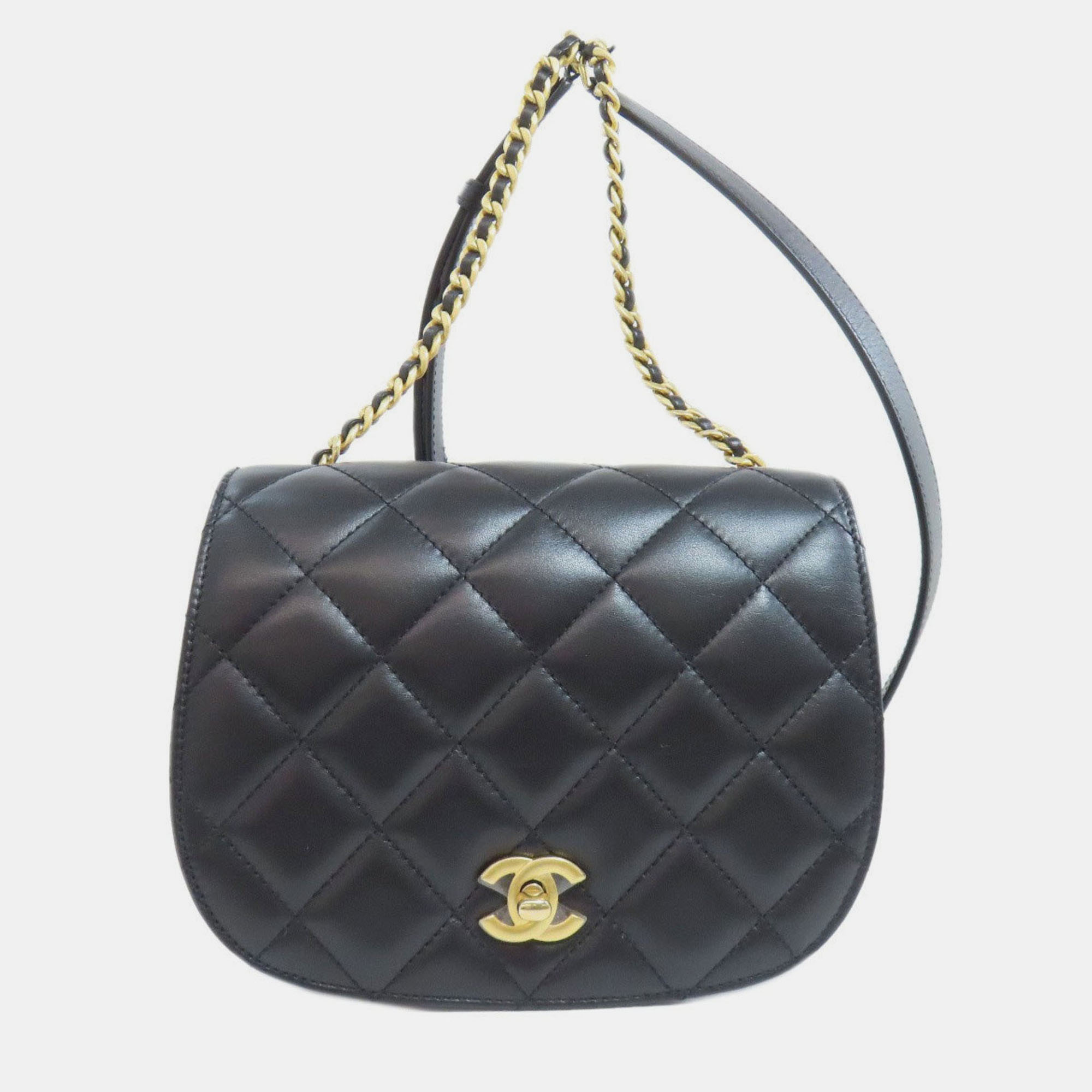 Chanel Matelasse Chain Shoulder Bag Lambskin, Black
Chanel Matelasse Chain Shoulder Bag Lambskin, Black
