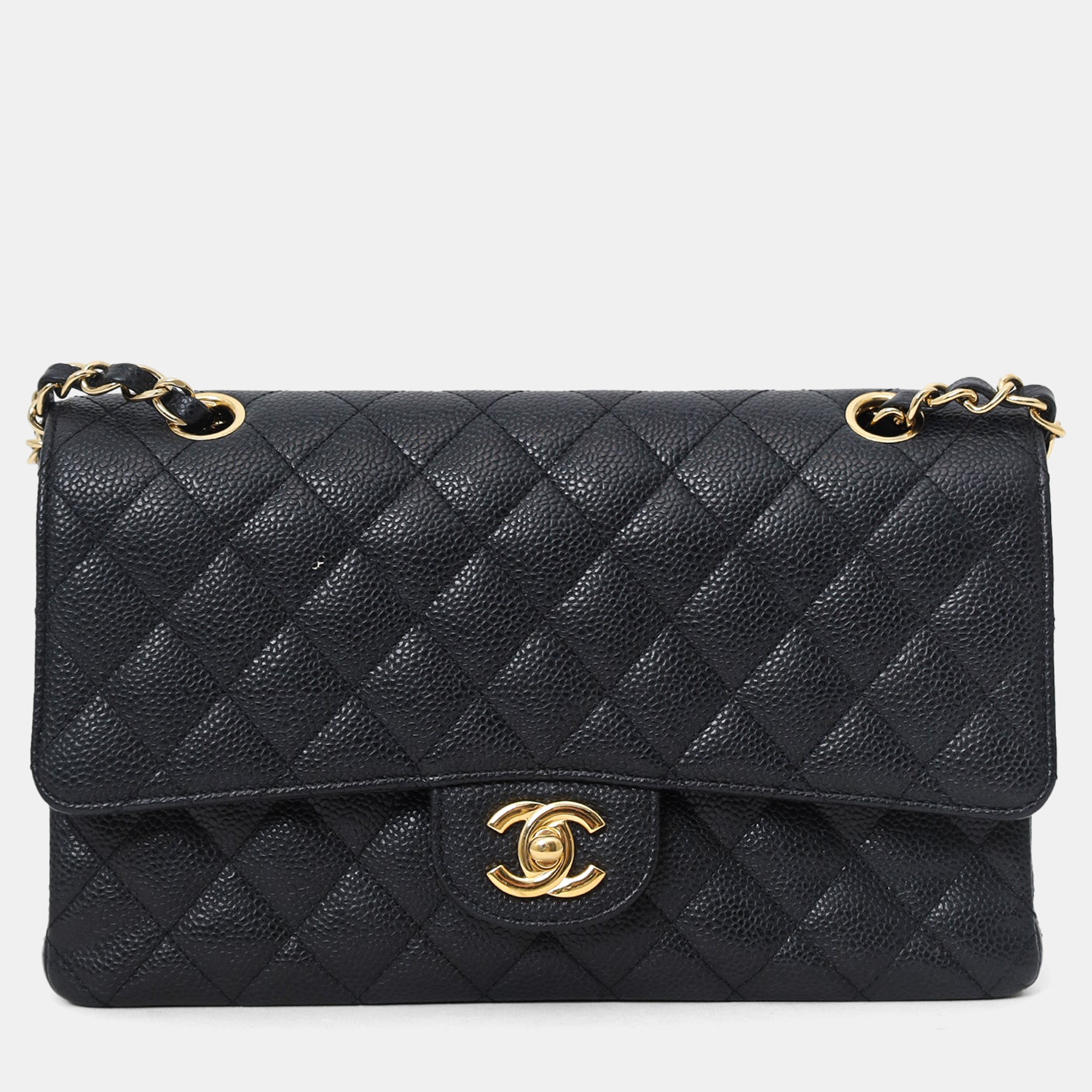 Chanel 2011 Black Caviar Leather Medium Double Flap With Gold-Tone Hardware
Chanel 2011 Black Caviar Leather Medium Double Flap With Gold-Tone Hardware