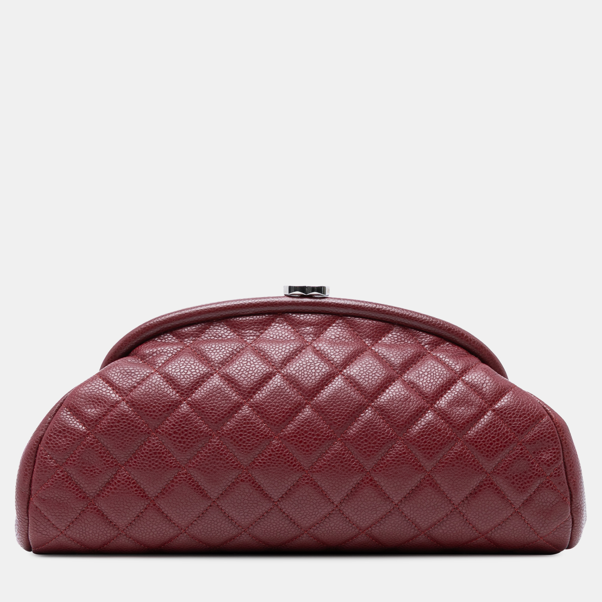 Chanel Red Quilted Caviar Timeless Kisslock Clutch
Chanel Red Quilted Caviar Timeless Kisslock Clutch