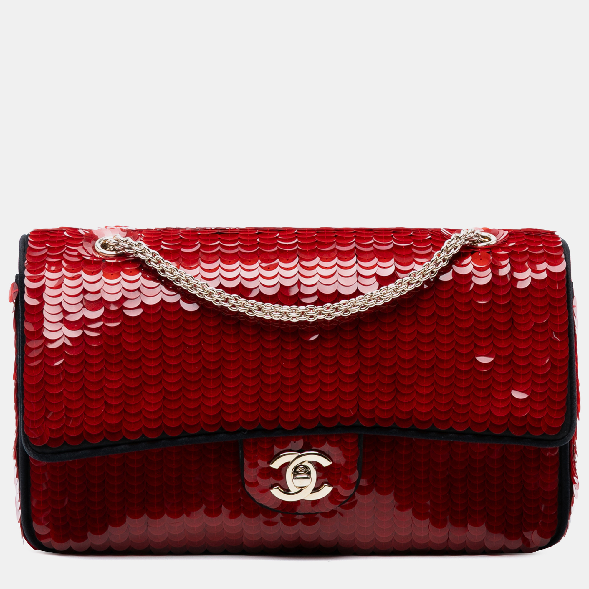 Chanel Red Paris-Shanghai Medium Satin and Sequins Double Flap
Chanel Red Paris-Shanghai Medium Satin and Sequins Double Flap