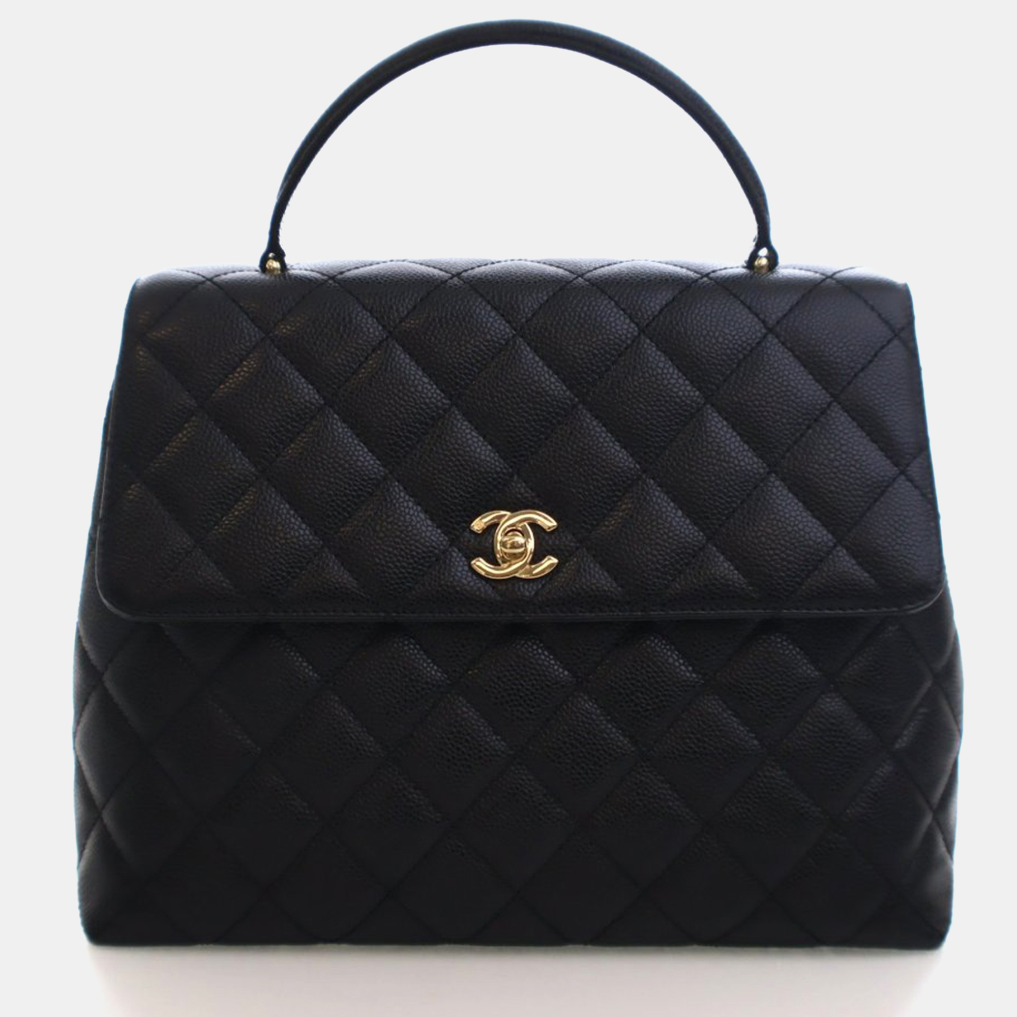 Chanel Vintage Caviar Kelly Top Handle, Black
Chanel Vintage Caviar Kelly Top Handle, Black