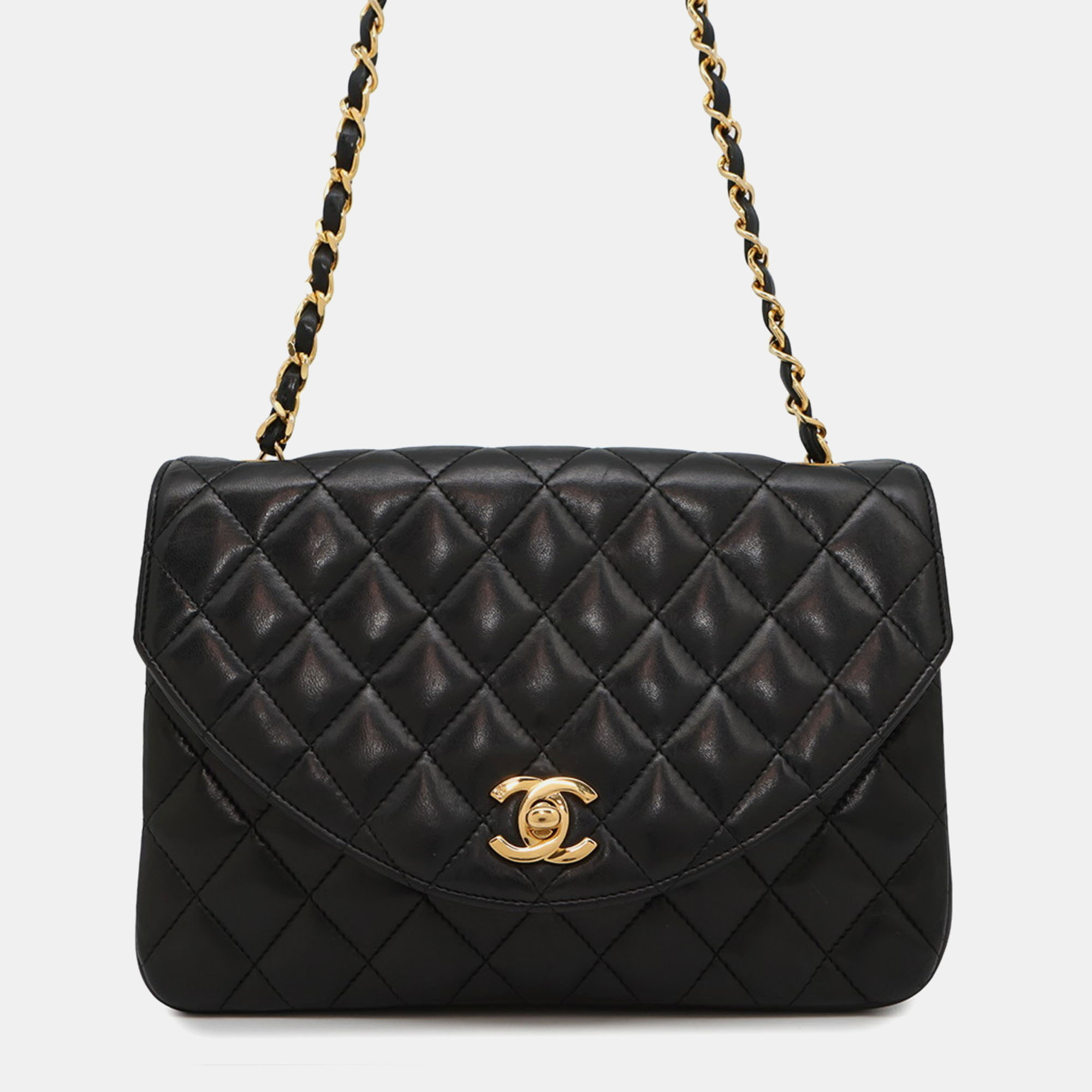 Chanel Chain Shoulder Bag Matelasse Coco Mark Single Flap Lambskin Black
Chanel Chain Shoulder Bag Matelasse Coco Mark Single Flap Lambskin Black