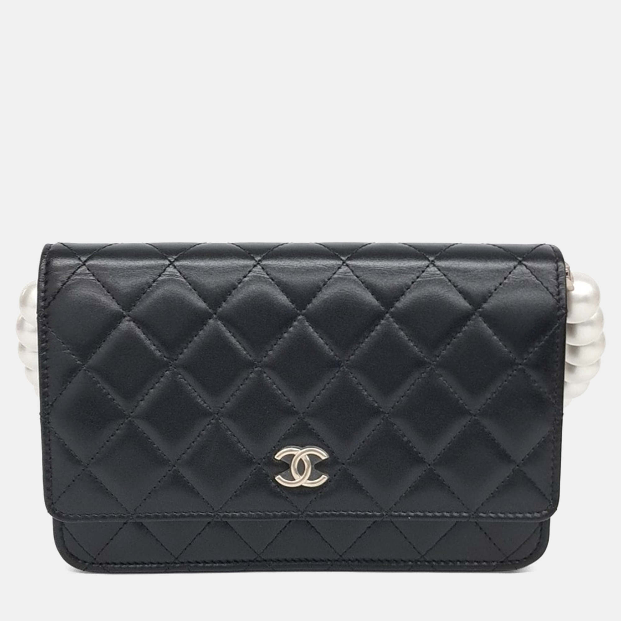 Chanel Black Leather and Pearls Pearl WOC Mini Crossbody Bag
Chanel Black Leather and Pearls Pearl WOC Mini Crossbody Bag