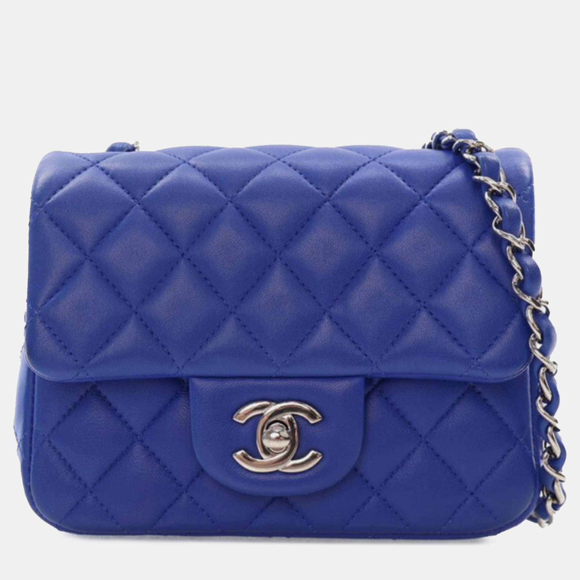 Chanel Blue Mini Square Classic Lambskin Single Flap
Chanel Blue Mini Square Classic Lambskin Single Flap