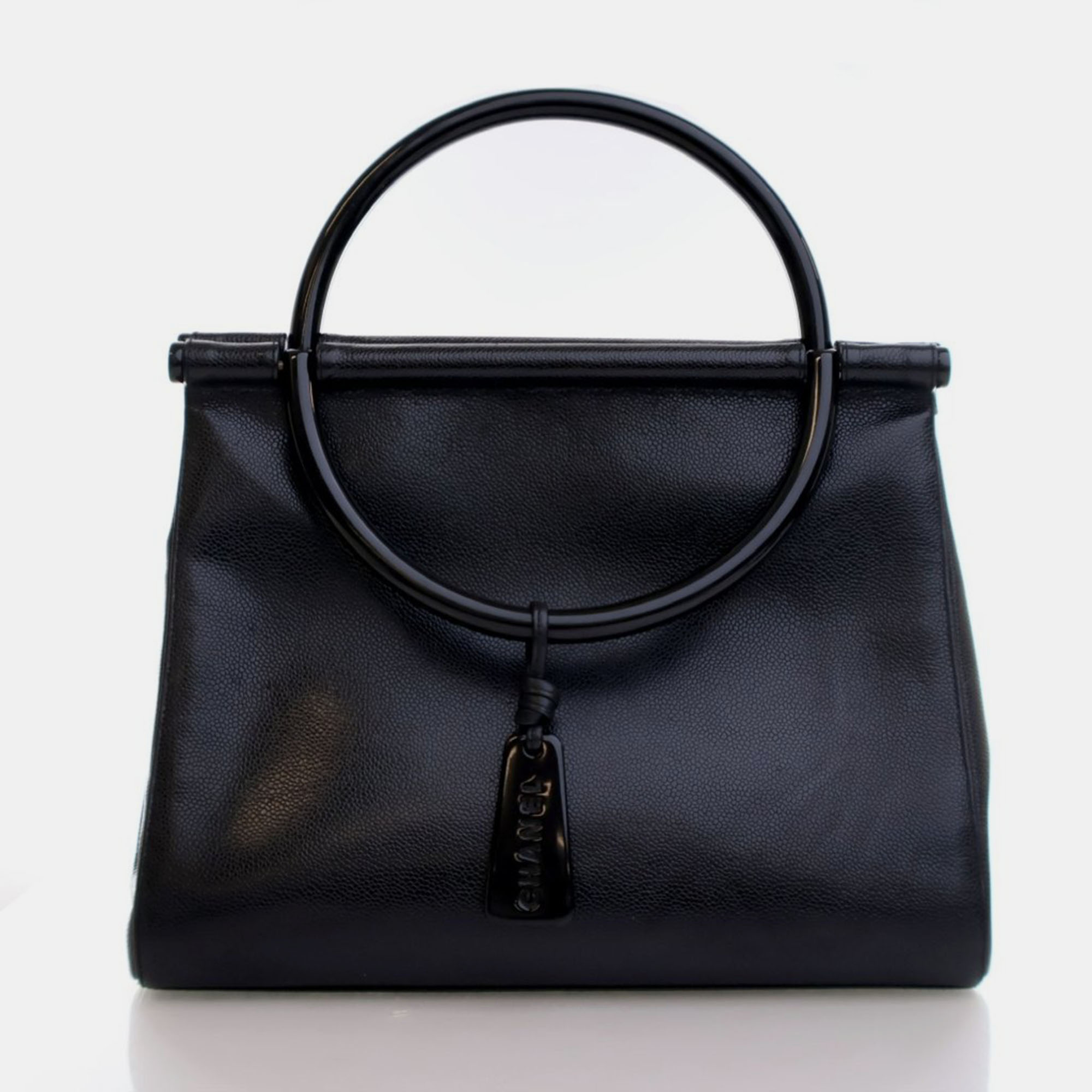 Chanel Vintage Medium Black Caviar Resin Top Handle Bag
Chanel Vintage Medium Black Caviar Resin Top Handle Bag