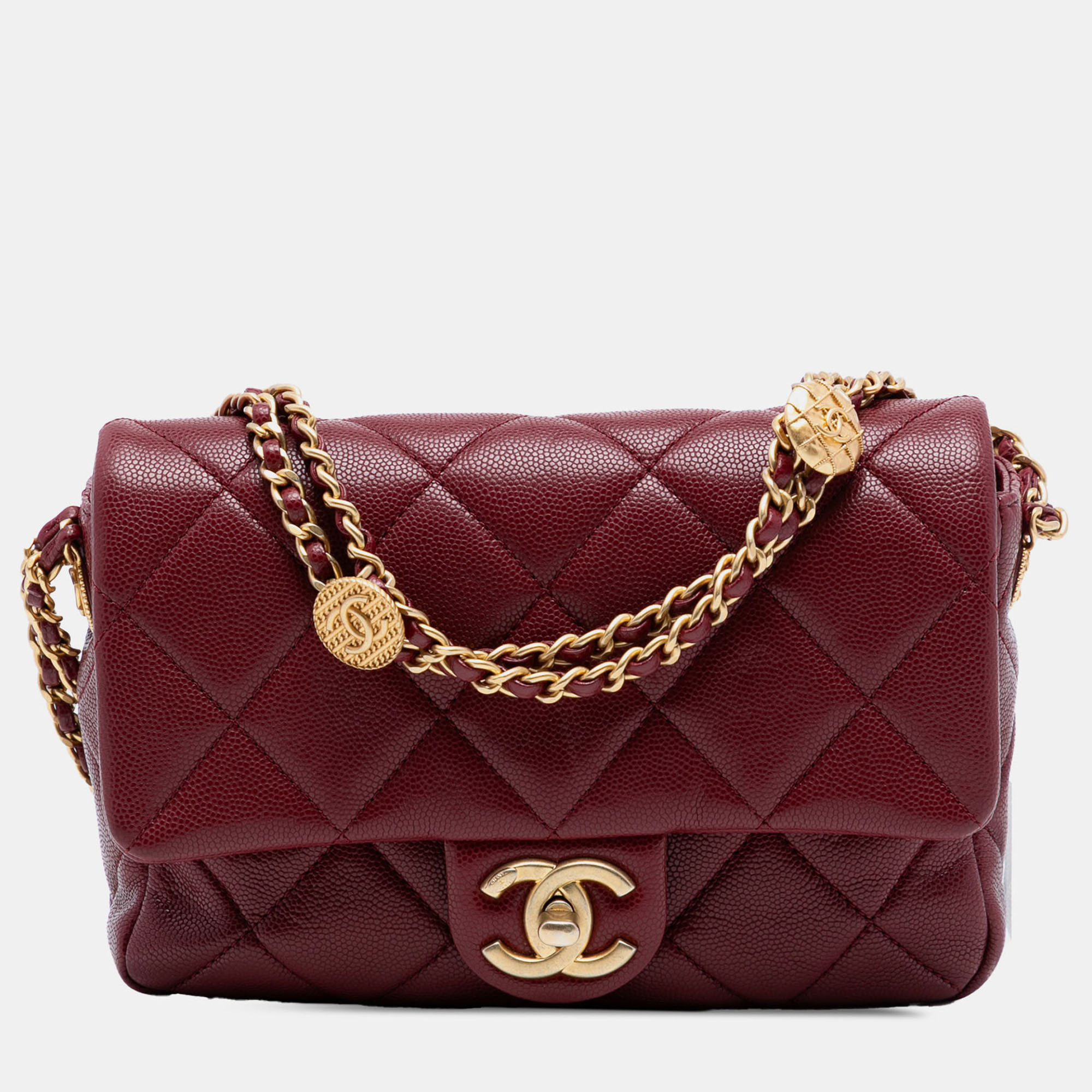 Chanel Red Mini Quilted Caviar Twist Your Buttons Flap
Chanel Red Mini Quilted Caviar Twist Your Buttons Flap