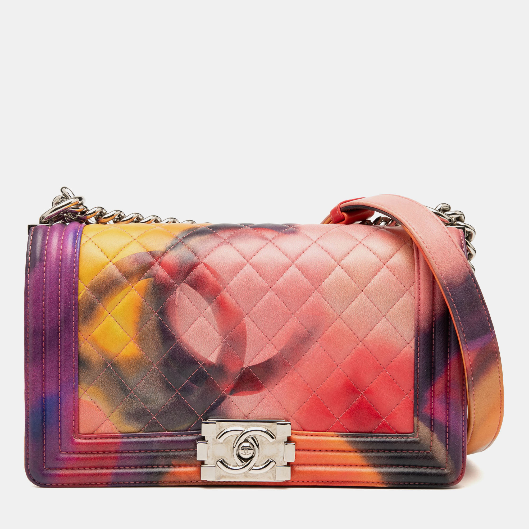 Chanel Pink Old Medium Quilted Lambskin Flower Power Boy Flap
Chanel Pink Old Medium Quilted Lambskin Flower Power Boy Flap