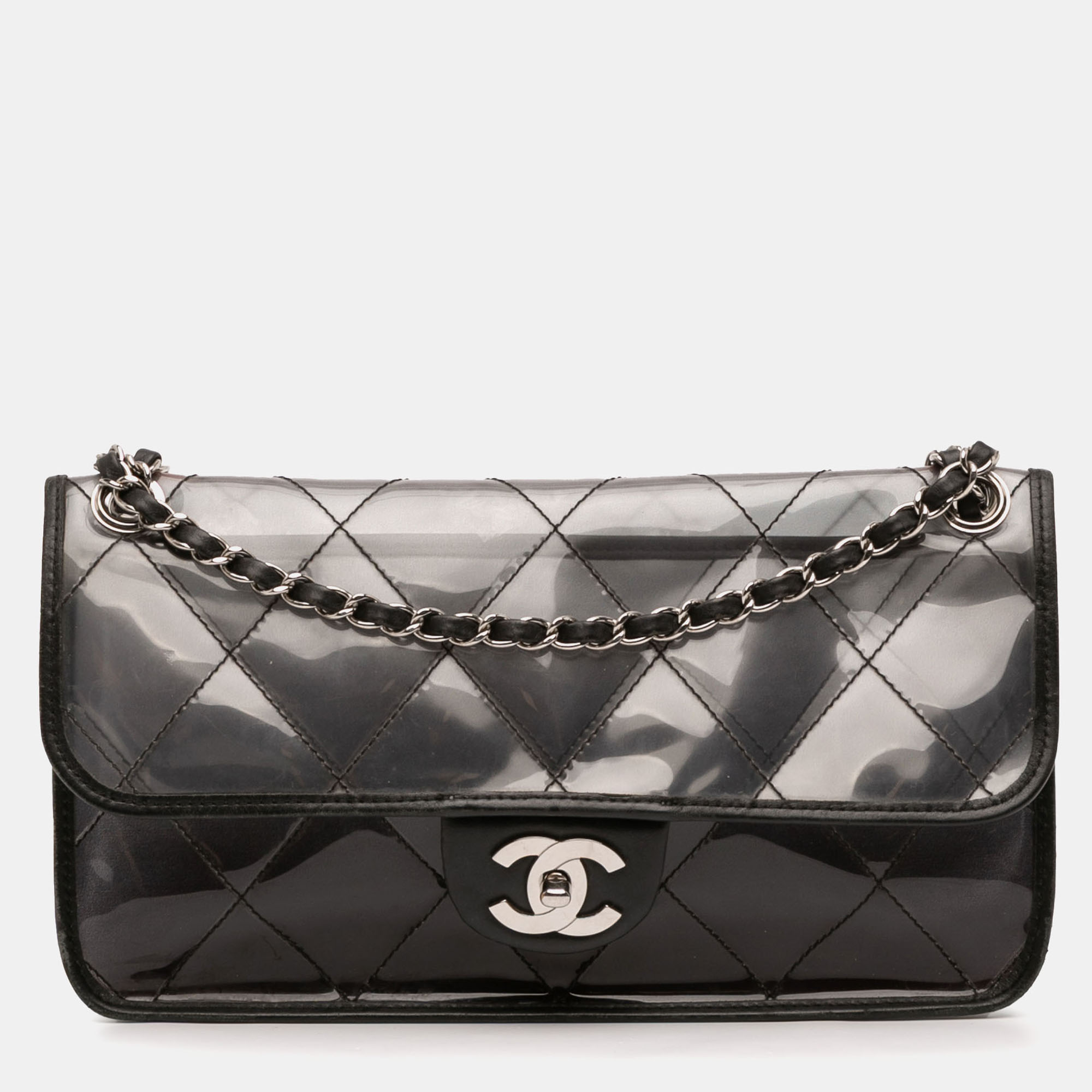 Chanel Black Stitched PVC and Calfskin Naked Flap
Chanel Black Stitched PVC and Calfskin Naked Flap