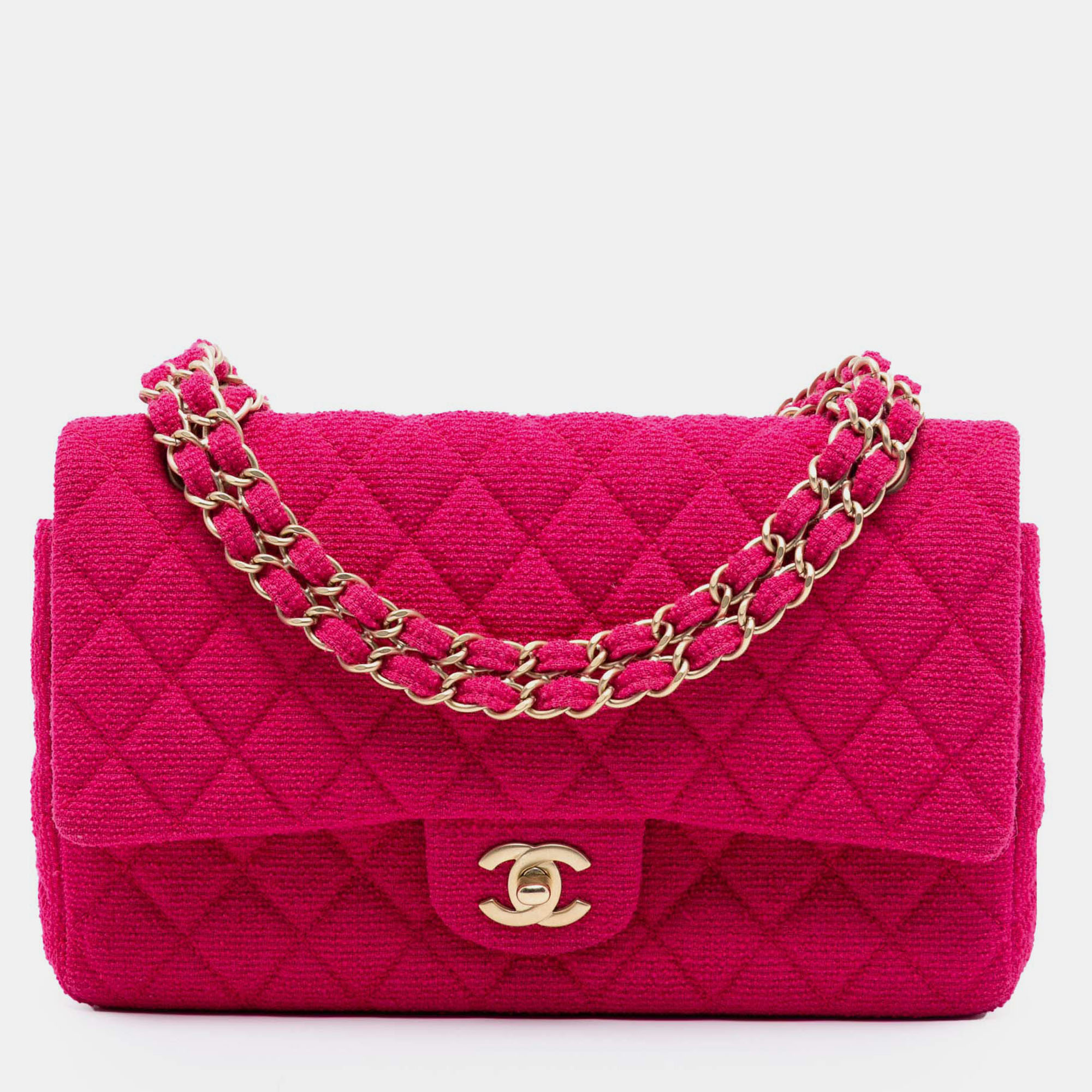 Chanel Pink Medium Classic Jersey Double Flap
Chanel Pink Medium Classic Jersey Double Flap