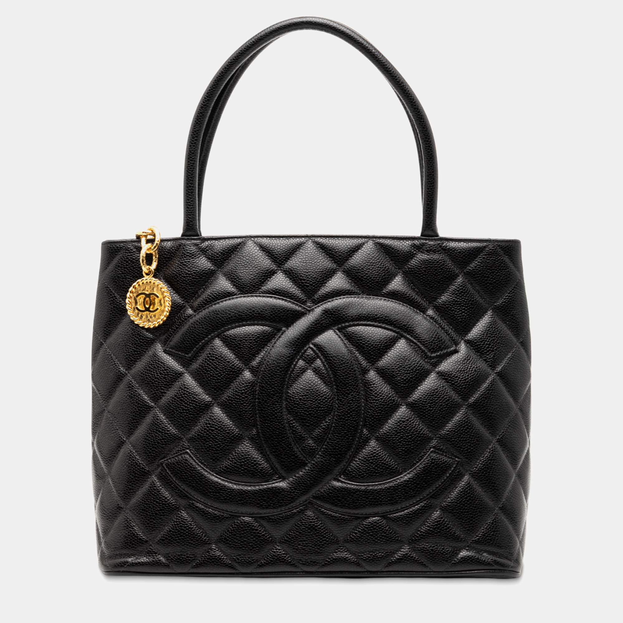 Chanel Black Caviar Medallion Tote
Chanel Black Caviar Medallion Tote