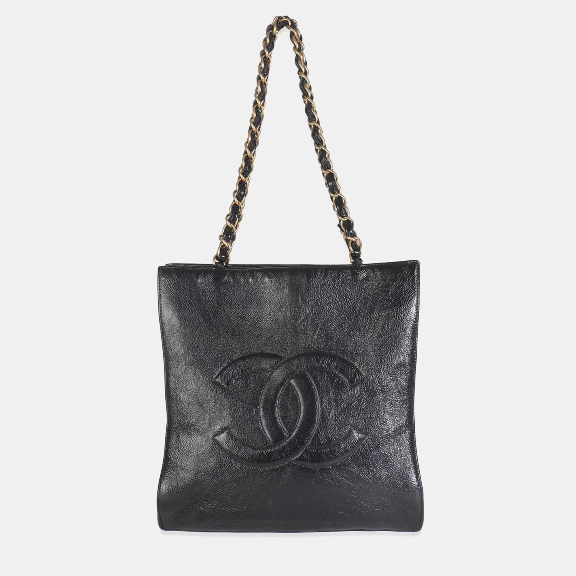 Chanel Black Shiny Aged Calfskin North South Shopping Bag
Chanel Black Shiny Aged Calfskin North South Shopping Bag