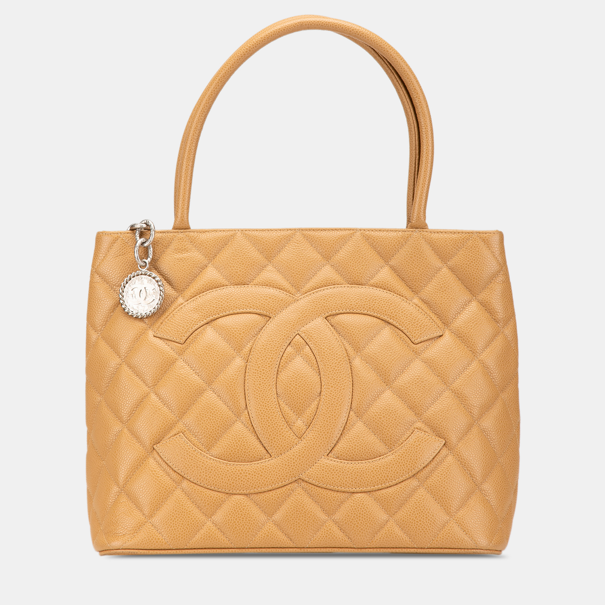 Chanel Brown Caviar Medallion Tote
Chanel Brown Caviar Medallion Tote