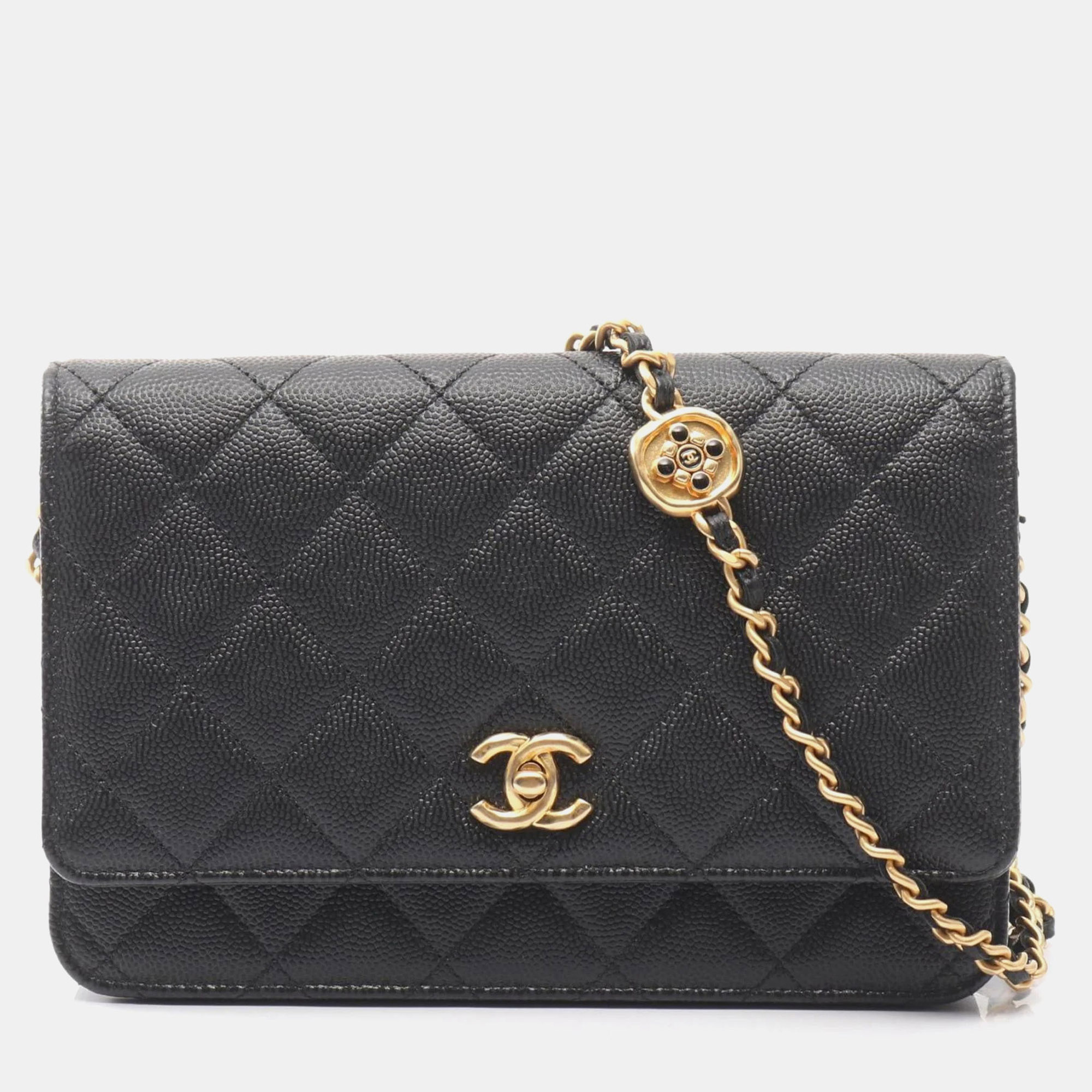 Chanel Matelasse Icon Shoulder Bag In Calfskin Leather Black
Chanel Matelasse Icon Shoulder Bag In Calfskin Leather Black