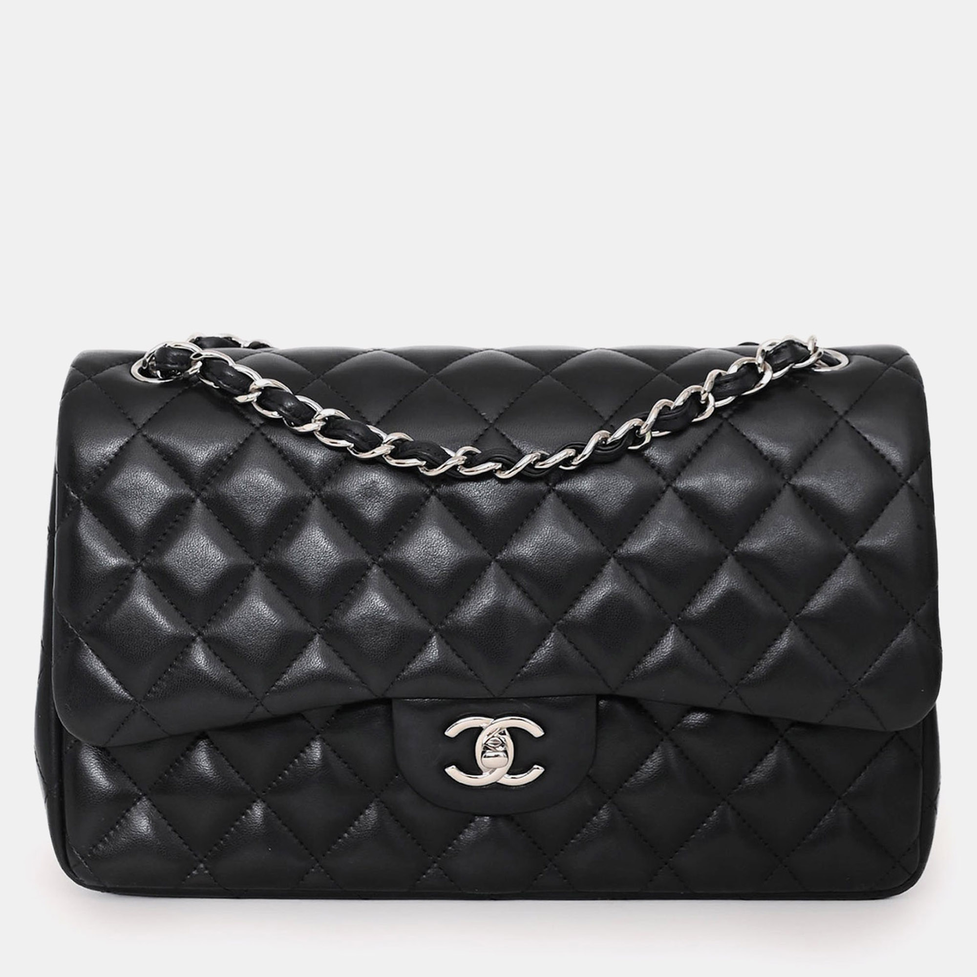 Chanel 2012 Black Lambskin Jumbo Double Flap
Chanel 2012 Black Lambskin Jumbo Double Flap