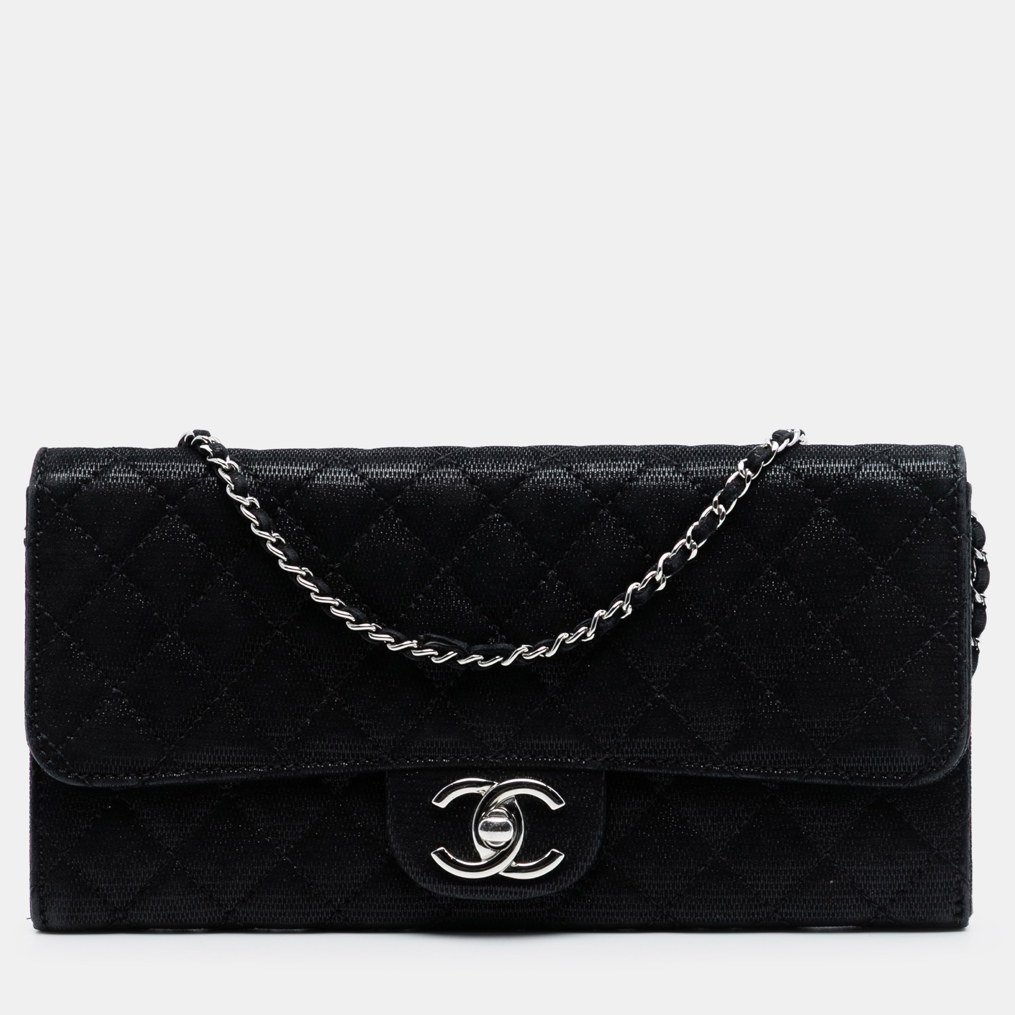 Chanel Black CC Quilted Textured Suede East West Flap
Chanel Black CC Quilted Textured Suede East West Flap