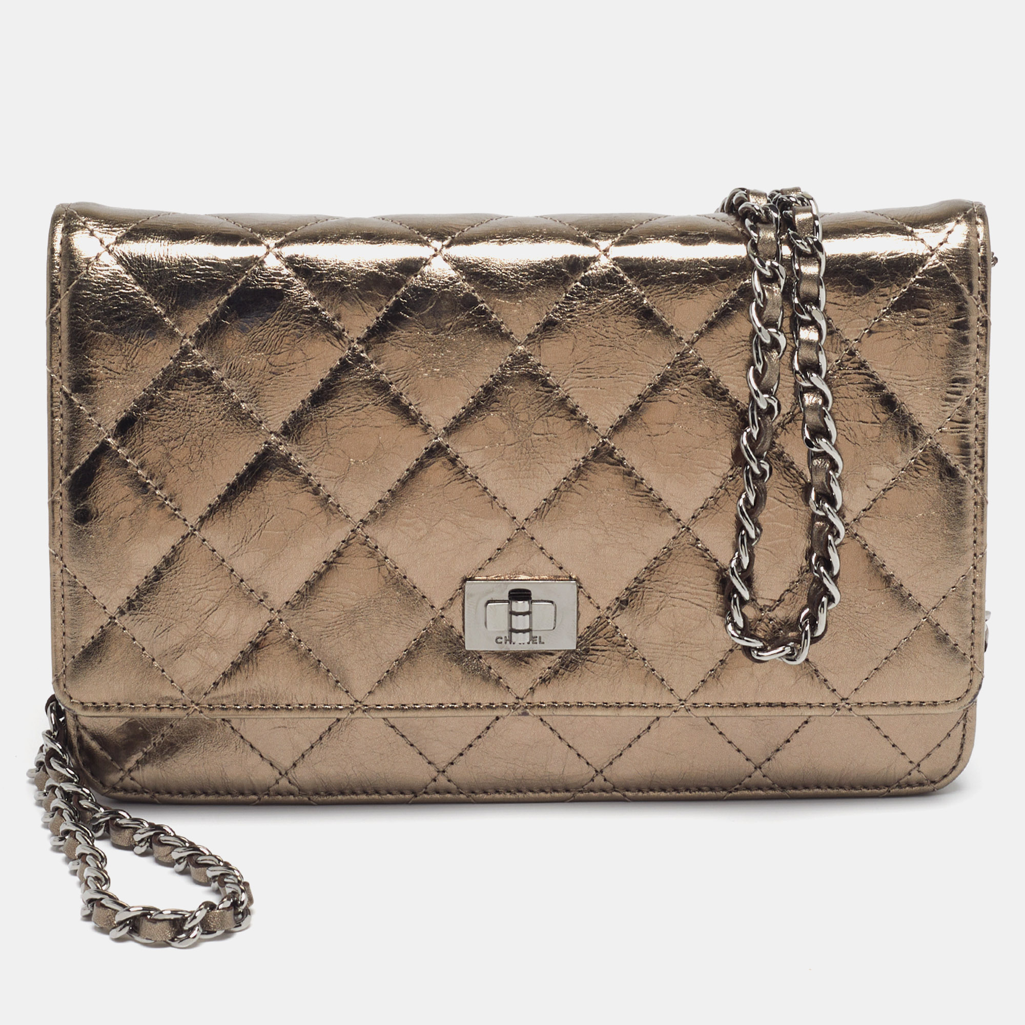 Chanel Reissue WOC Metallic Quilted Leather Bag
Chanel Reissue WOC Metallic Quilted Leather Bag