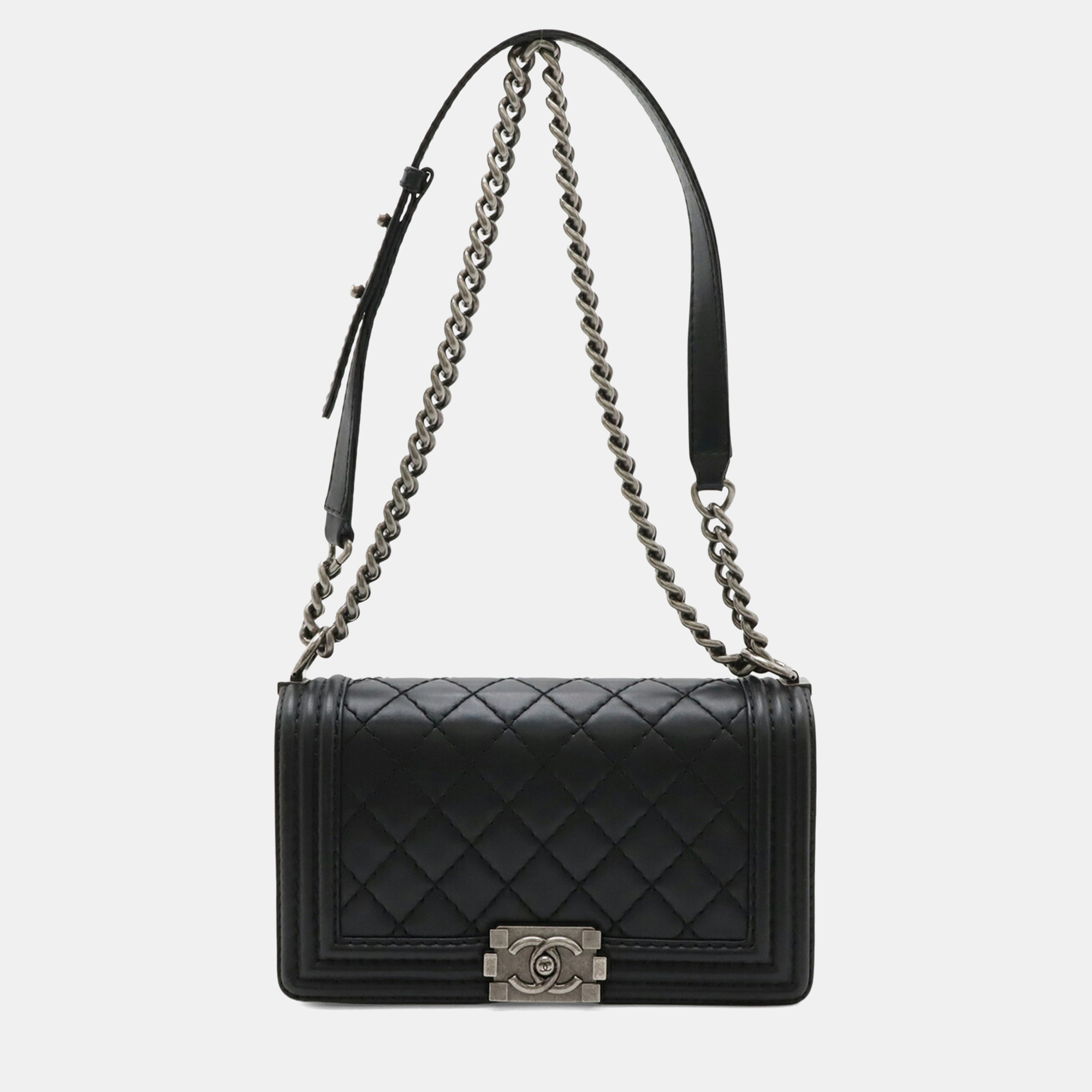 Chanel Boy Chanel 25 Wild Stitch Matelasse Coco Mark Chain Shoulder Bag In Soft Calfskin Black
Chanel Boy Chanel 25 Wild Stitch Matelasse Coco Mark Chain Shoulder Bag In Soft Calfskin Black