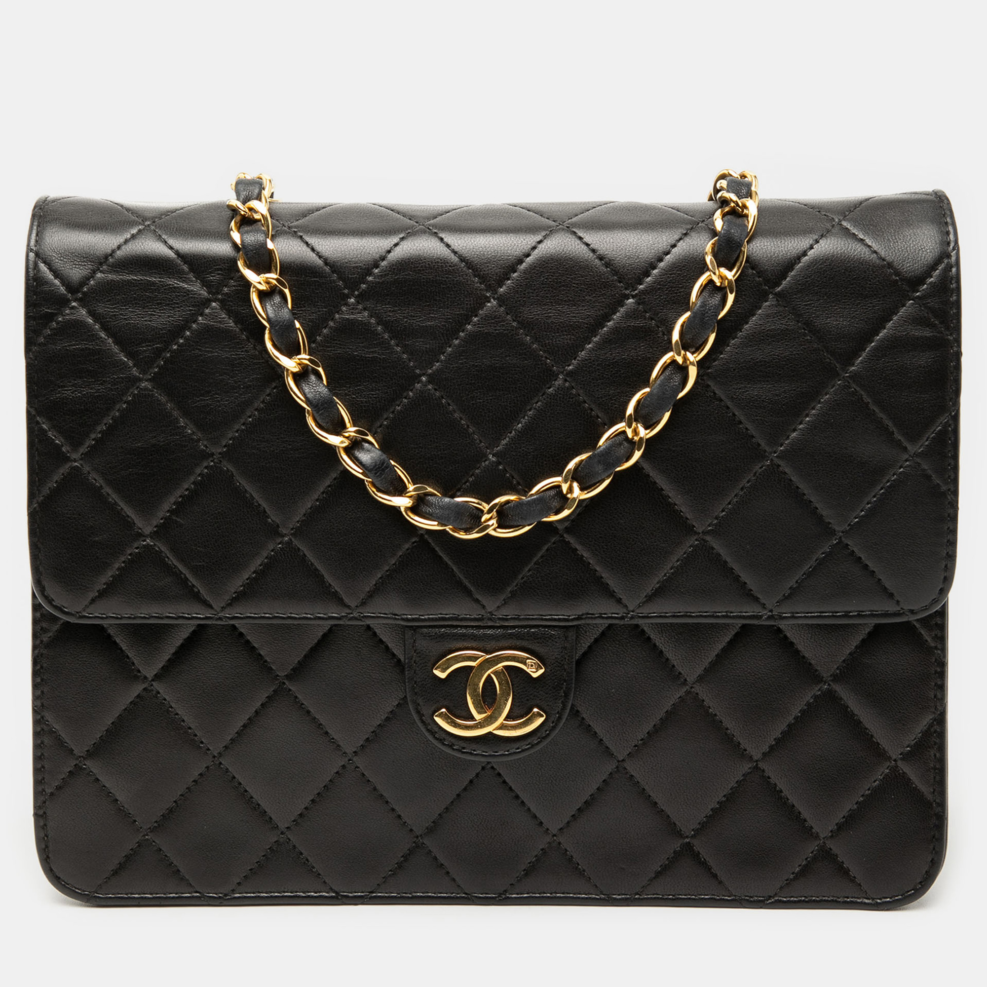 Chanel Black Small CC Quilted Lambskin Single Flap
Chanel Black Small CC Quilted Lambskin Single Flap
