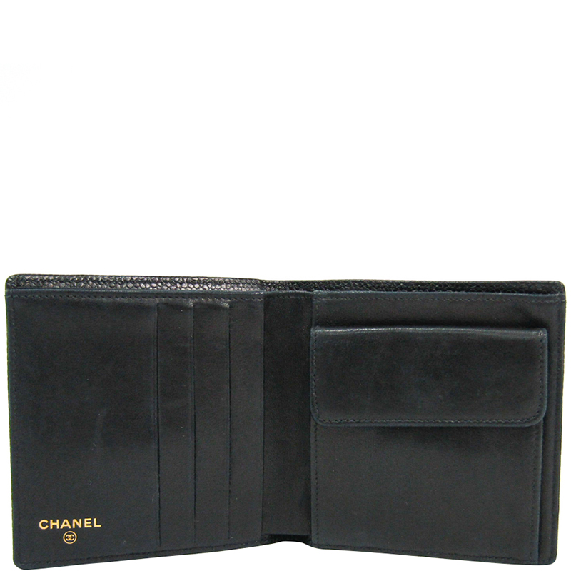 

Chanel Black Caviar Leather Bifold Wallet