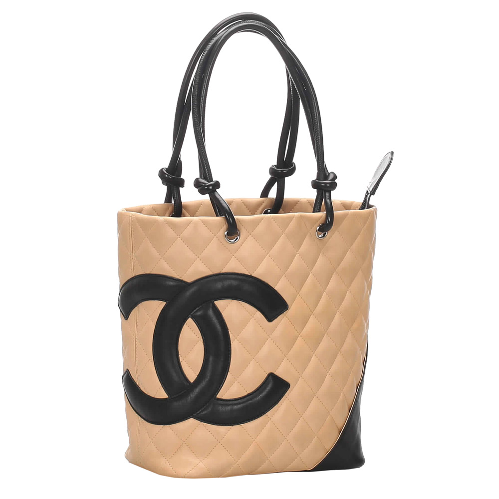 Chanel Brown Quilted Leather Cambon Ligne Tote, Beige
Chanel Brown Quilted Leather Cambon Ligne Tote, Beige