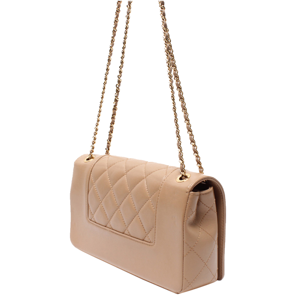 

Chanel Beige Quilted Leather Mademoiselle Vintage Flap Bag