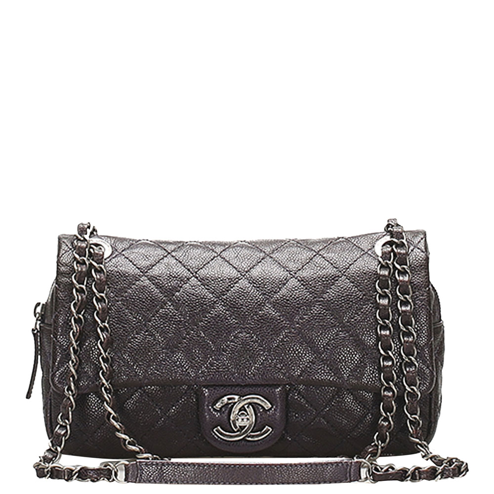 Chanel Black Lambskin Leather Classic Double Flap Bag