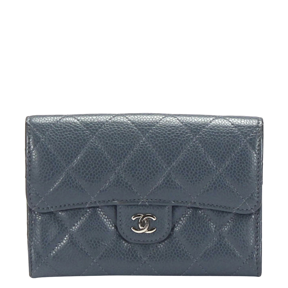 Chanel Black Caviar Leather CC Wallet