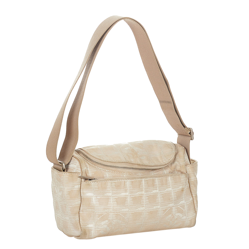 Chanel Beige Nylon Travel Line Crossbody Bag 
Chanel Beige Nylon Travel Line Crossbody Bag