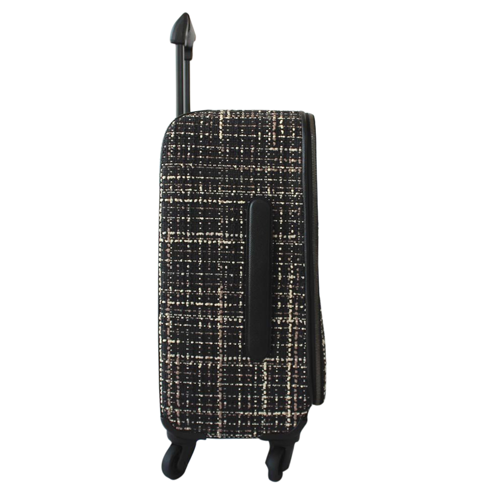 Chanel Blue Tweed Jacket Rolling Suitcase
