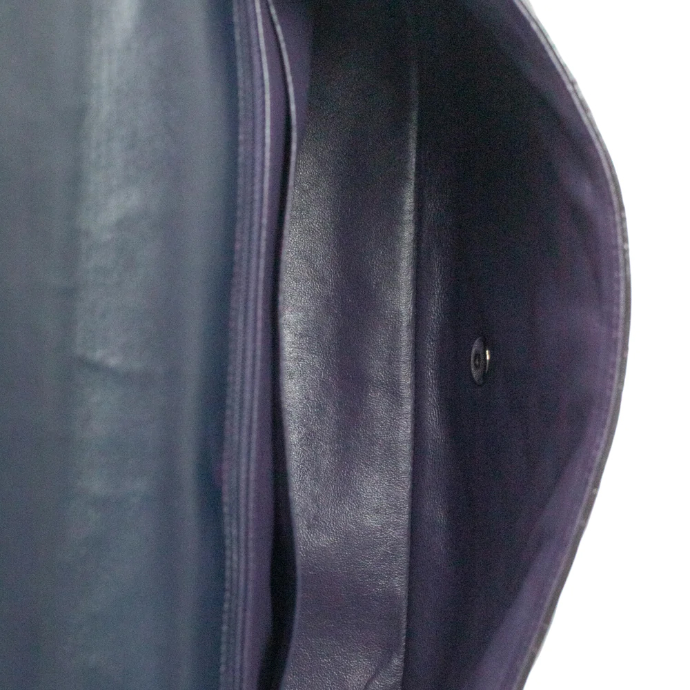 Chanel Purple Patent Leather Jumbo Classic Single Flap Shoulder Bag