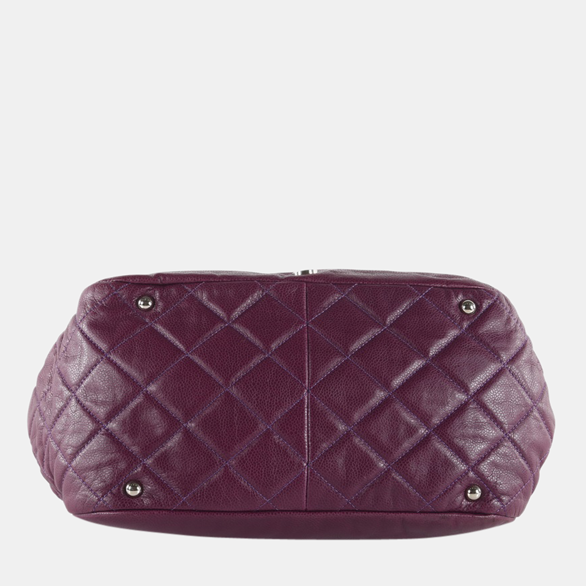 Chanel Magenta Leather Timeless Accordion Flap Bag