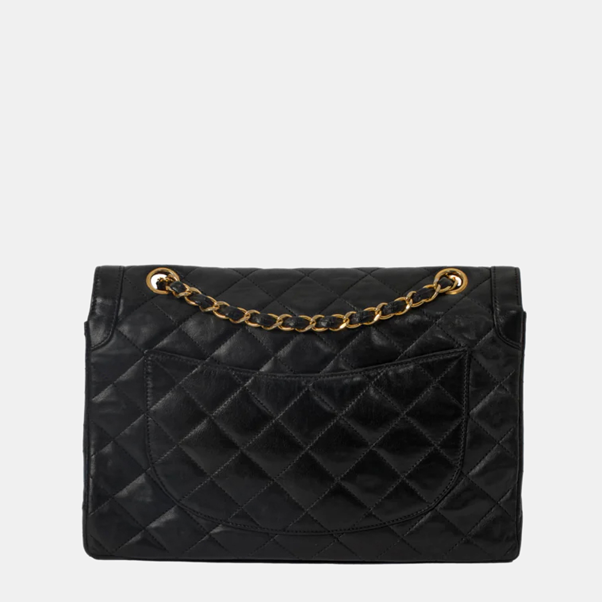 Chanel Black Leather Vintage Diana Flap Bag