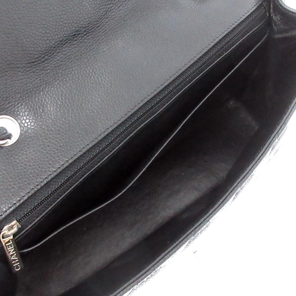 Chanel Black Leather Medium Classic Single Flap Bag