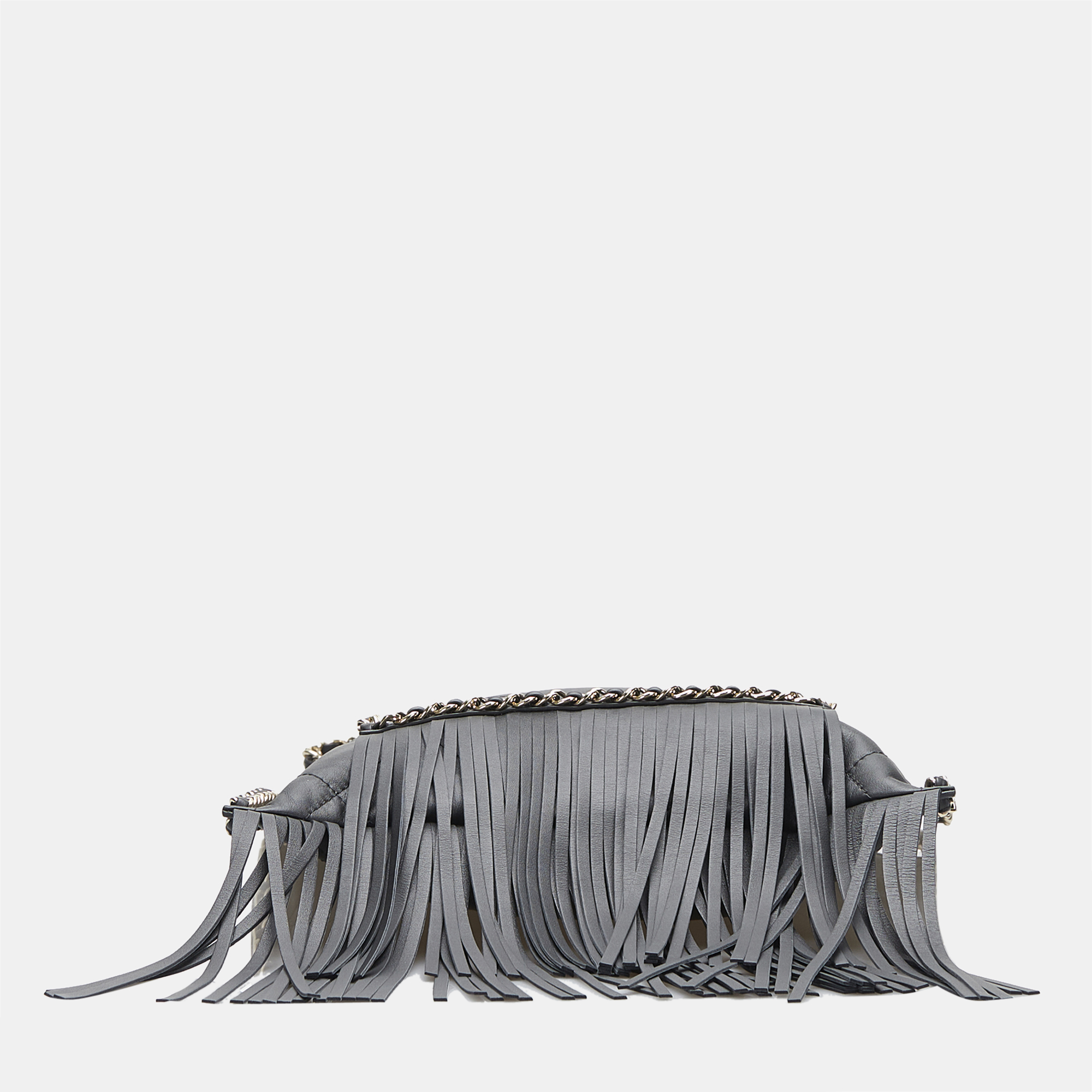 Chanel Black Small Fringe Shopping Bag