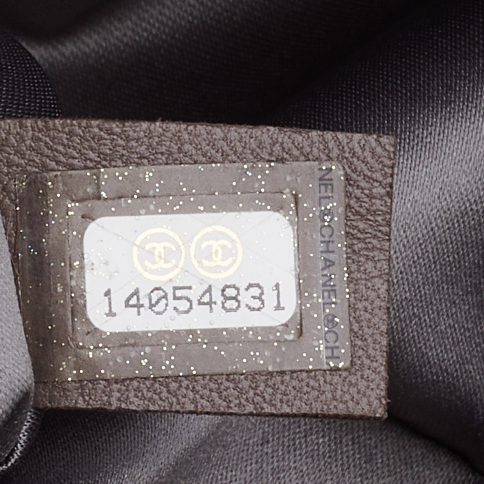 Chanel Grey Leather Funny Tweed Flap Shoulder Bag