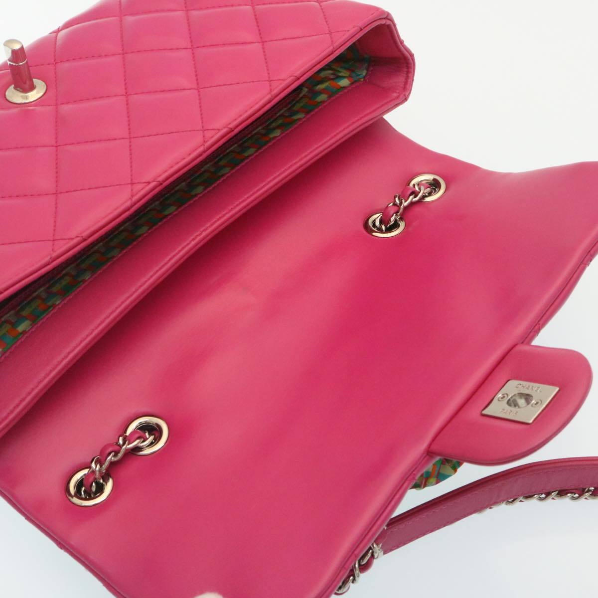Chanel Pink Leather Flap Bag