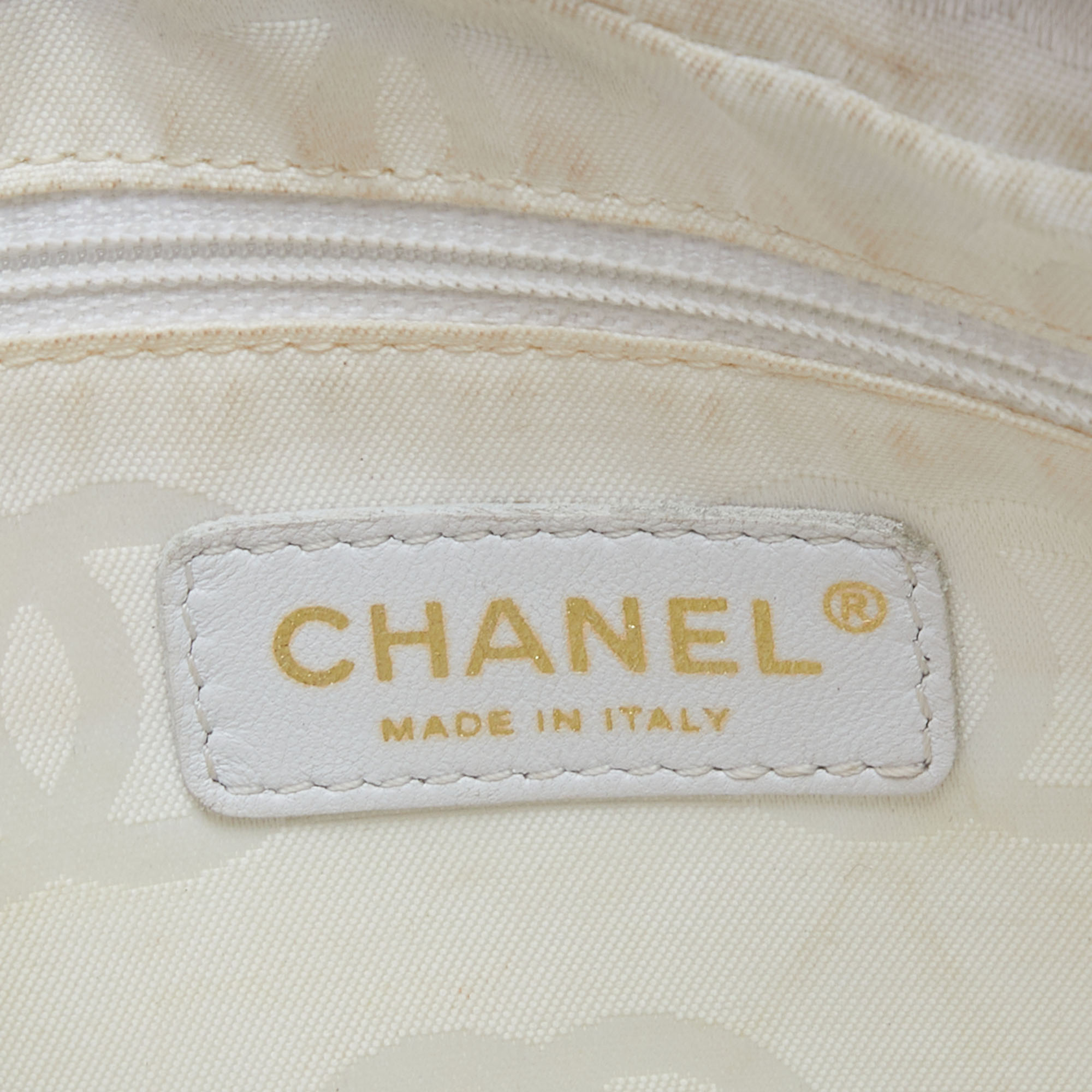 Chanel Peach Patent Leather Triple CC Bag