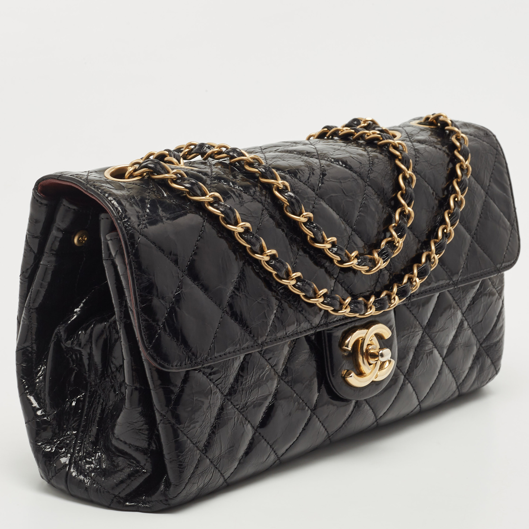 Chanel Black Quilted Leather CC Flap Bag