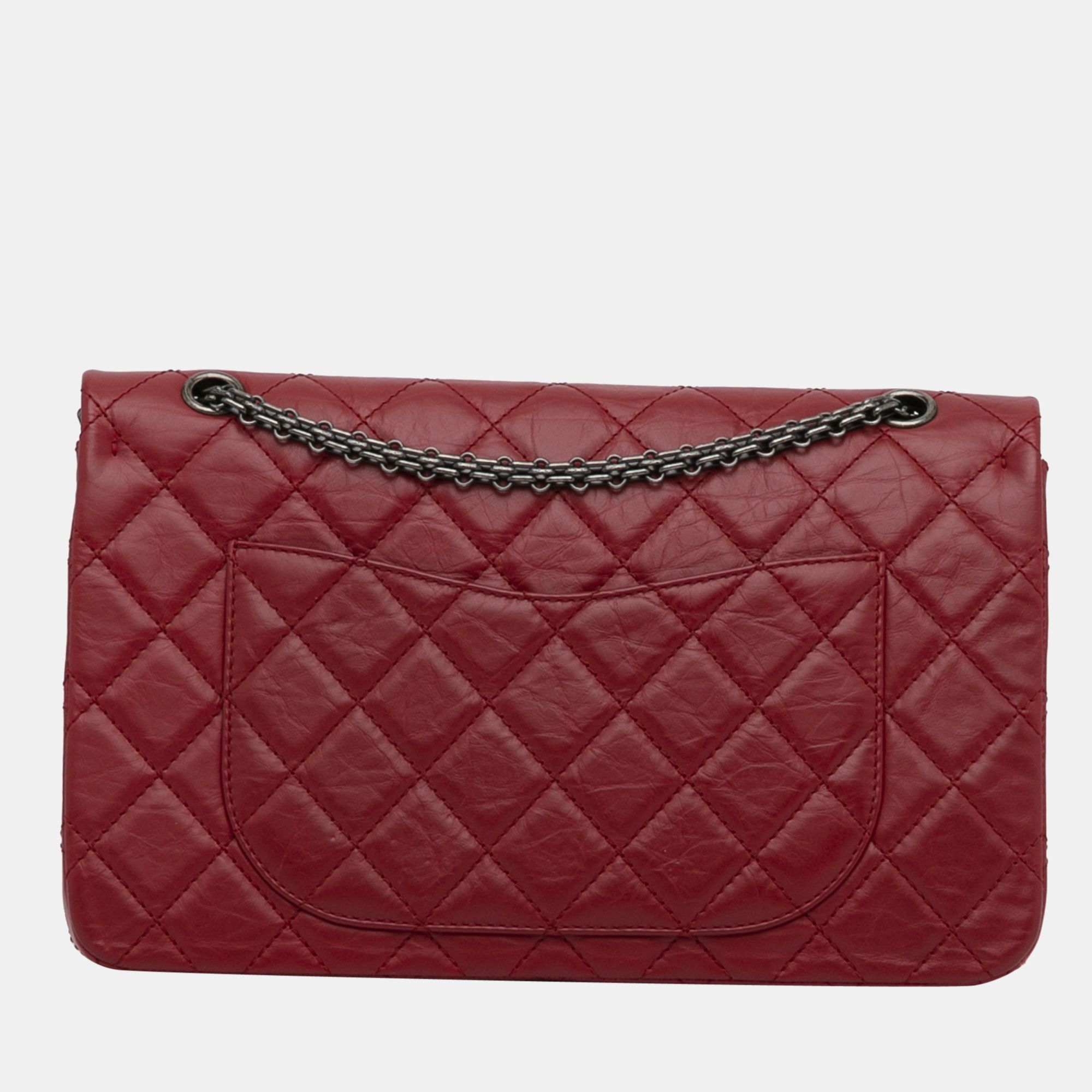 Chanel Red Reissue 2.55 Aged Calfskin Double Flap 227