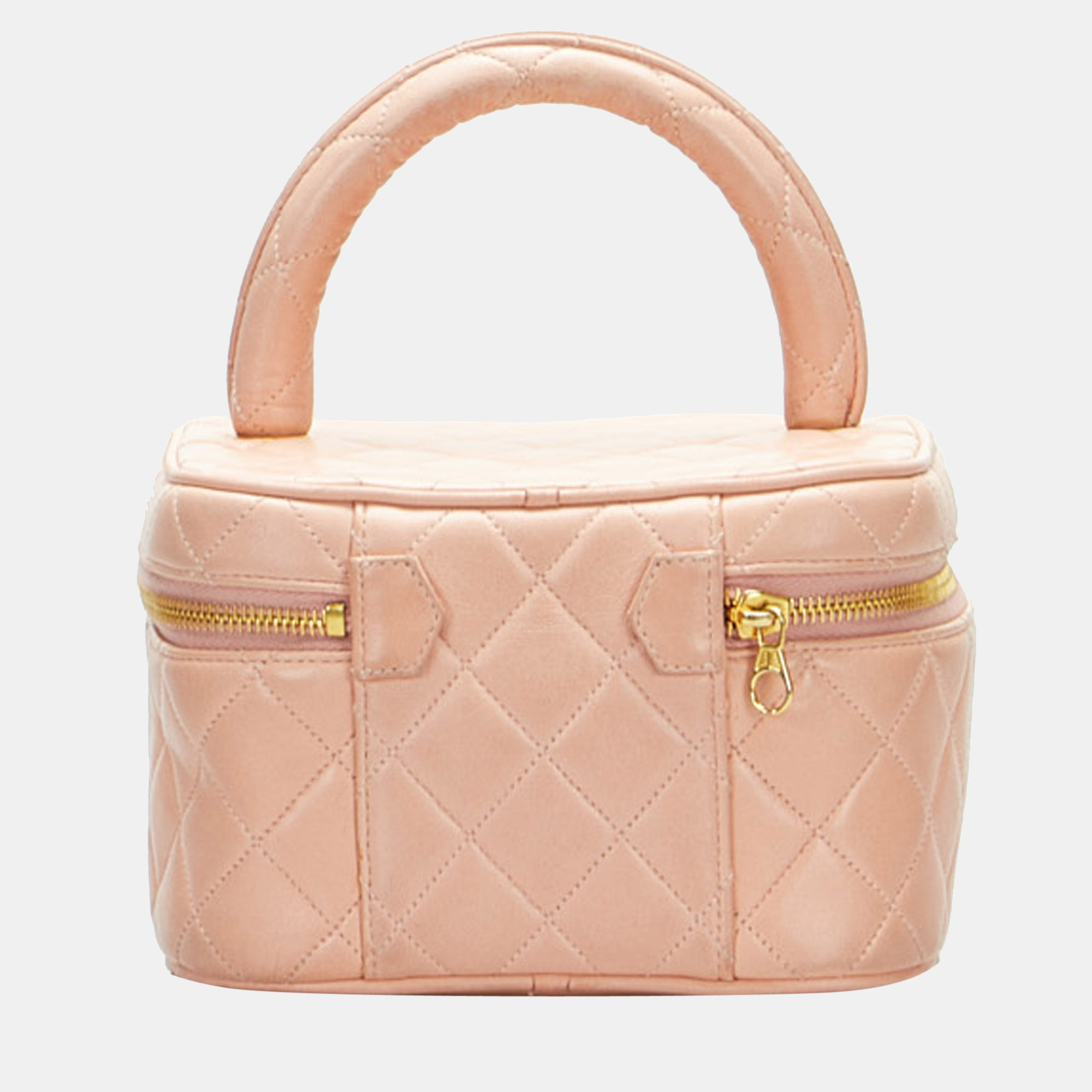 Chanel Pink CC Matelasse Vanity Bag